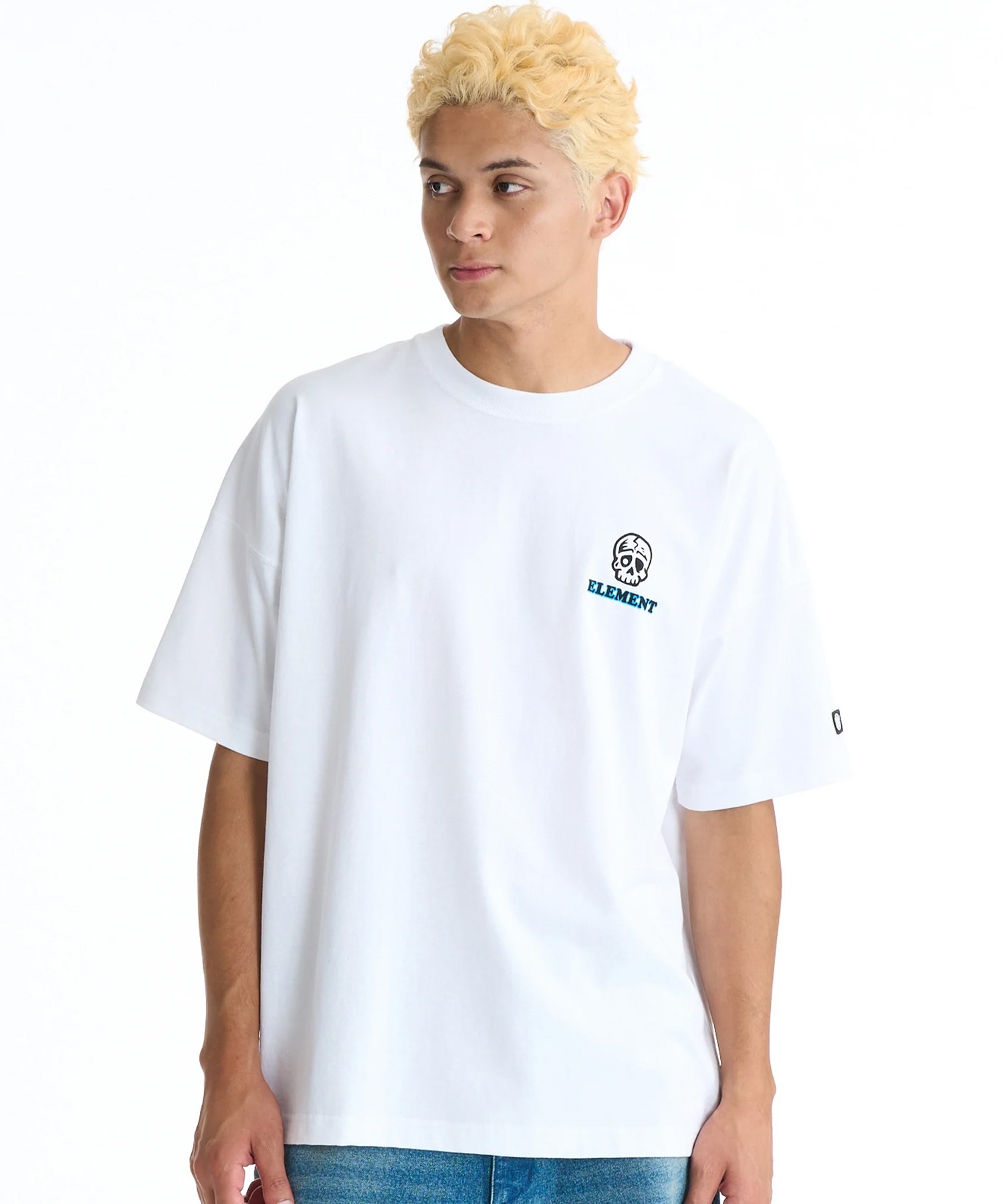 ELEMENT エレメント 半袖 Tシャツ メンズ バックプリント BG021212(WHT-M)