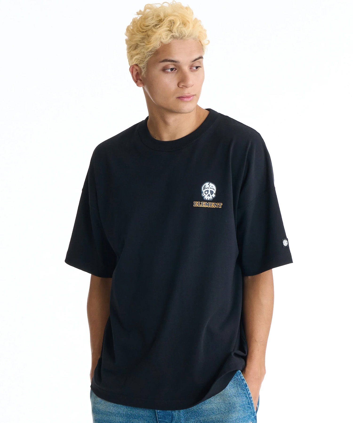 ELEMENT エレメント 半袖 Tシャツ メンズ バックプリント BG021212(WHT-M)