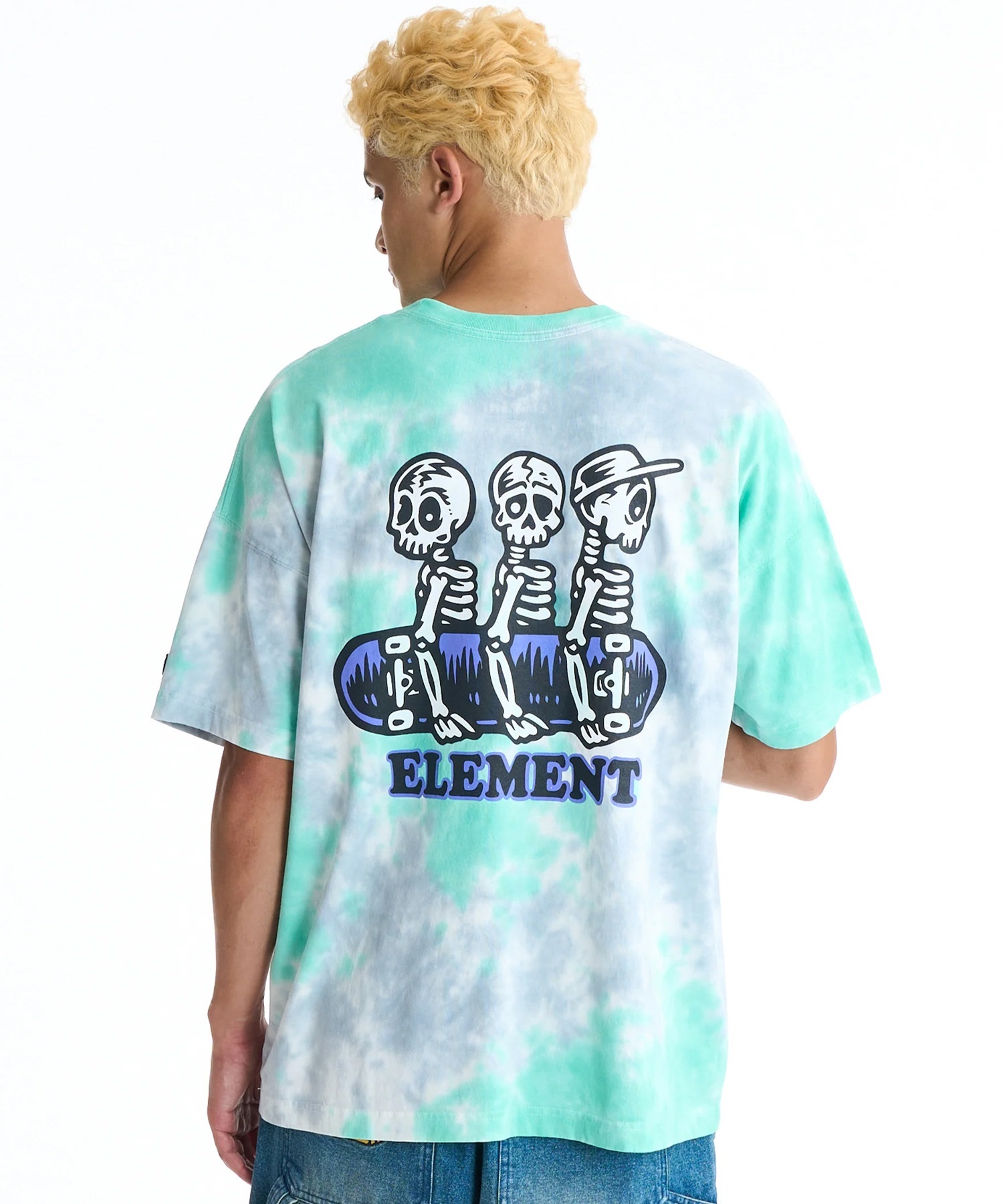 ELEMENT エレメント 半袖 Tシャツ メンズ バックプリント BG021212(WHT-M)