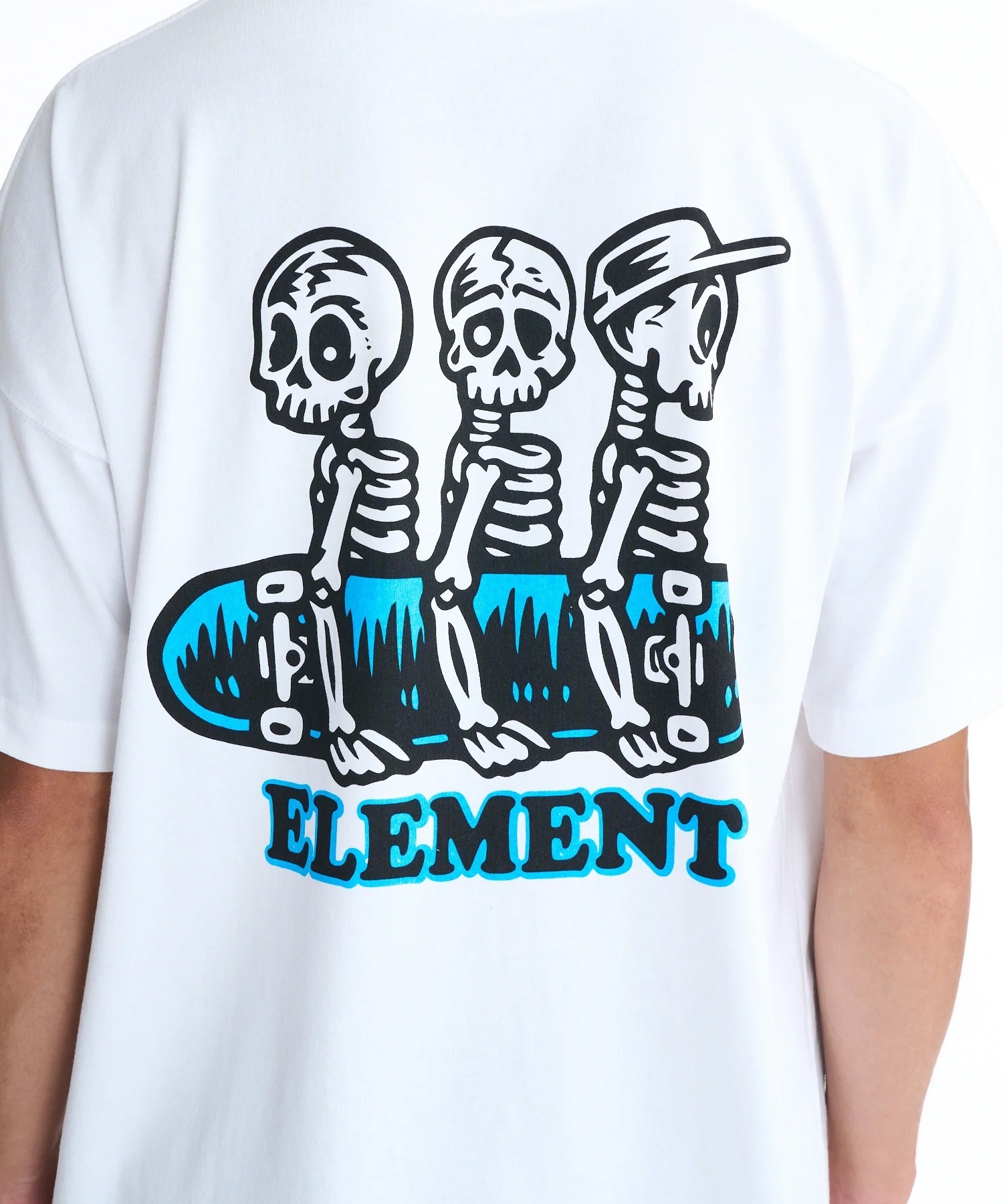 ELEMENT エレメント 半袖 Tシャツ メンズ バックプリント BG021212(WHT-M)