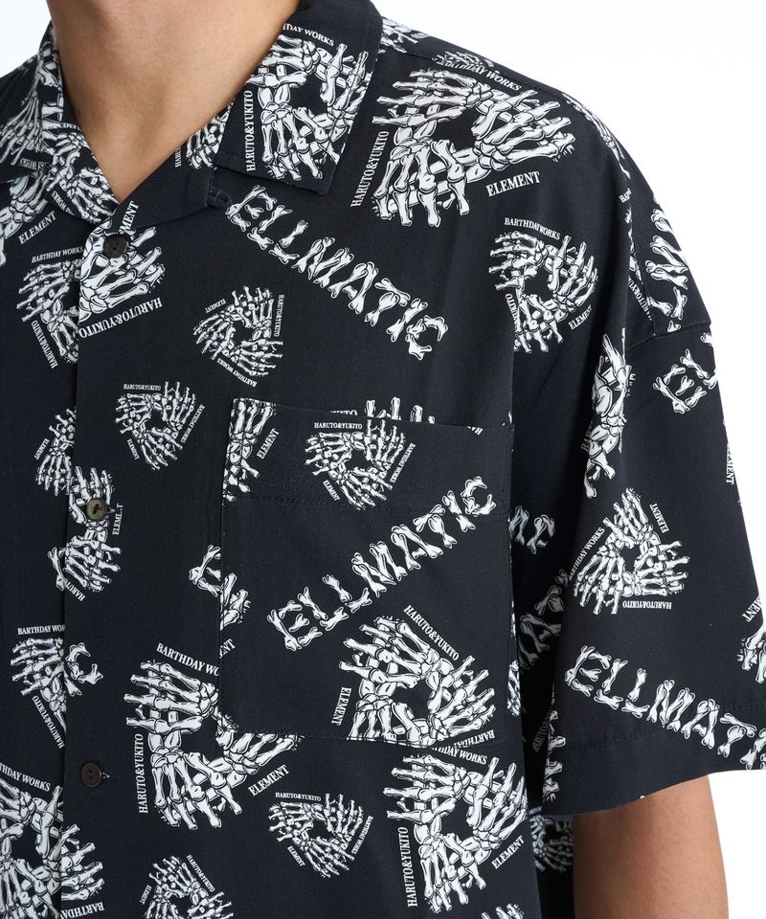 ELEMENT エレメント 半袖 シャツ メンズ ELMC ALOHA SHIRTS BG021120(FBK-M)