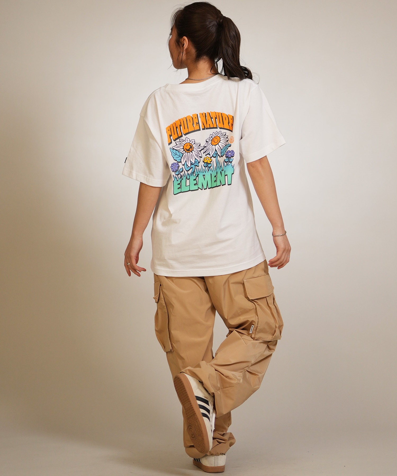 ELEMENT エレメント 半袖 Tシャツ レディース FLOWER SS W BG023P17(BSP-FREE)