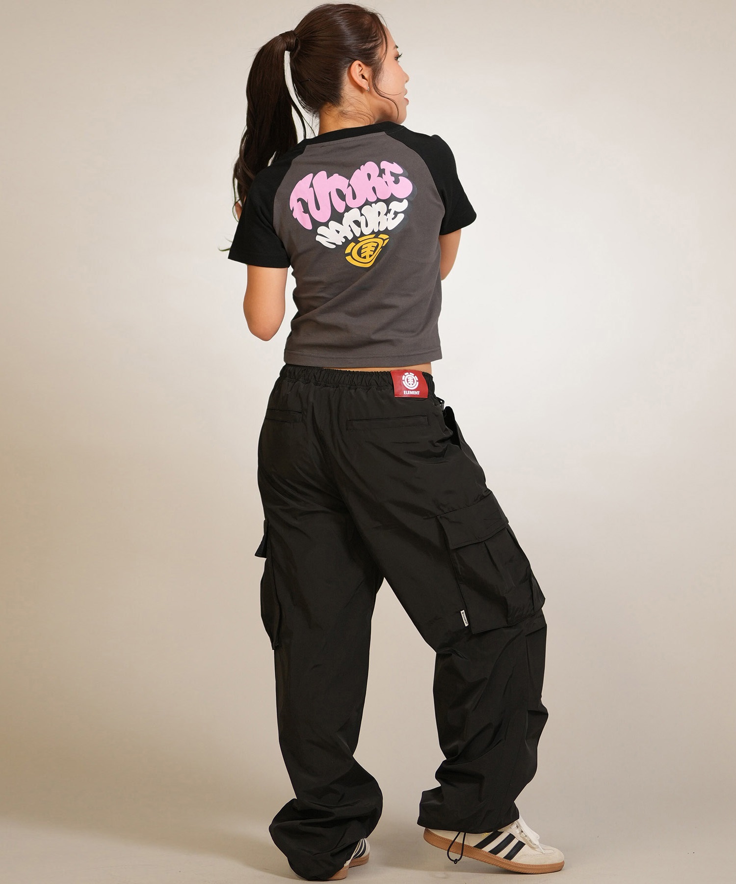 ELEMENT エレメント 半袖 Tシャツ レディース HEART RAGLAN SS W BG023P19(CHA-M)