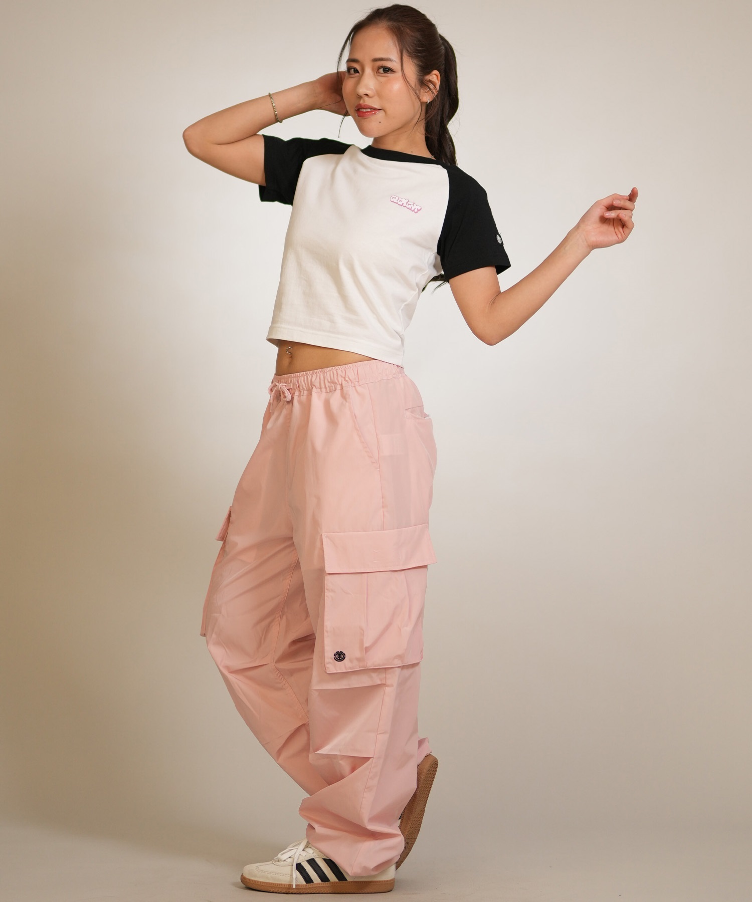 ELEMENT エレメント 半袖 Tシャツ レディース HEART RAGLAN SS W BG023P19(CHA-M)
