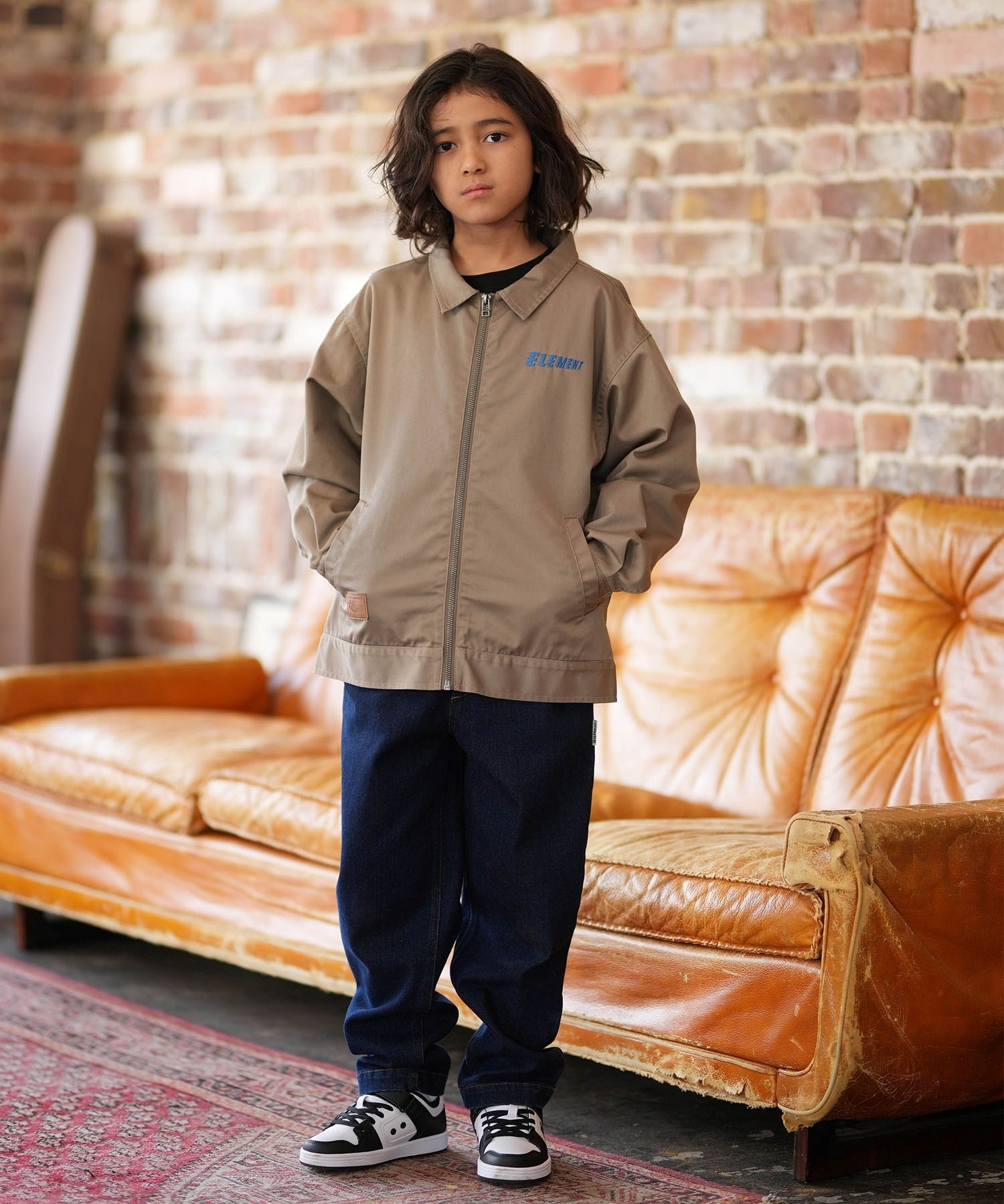 ELEMENT エレメント ジャケット キッズ ジュニア バックプリント DUTTY BUDDY JACKET YOUTH BG025761(FBK-140cm)