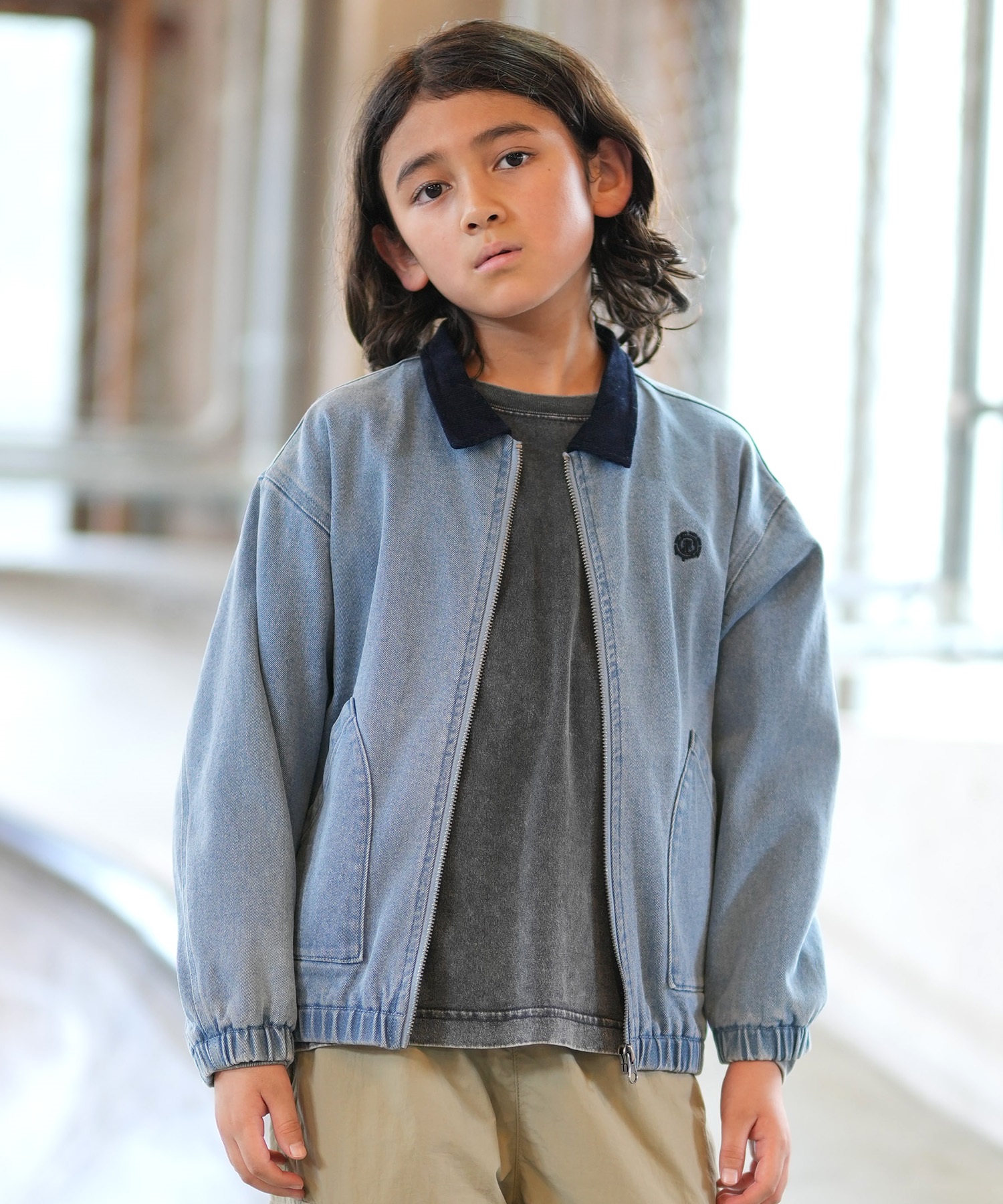 ELEMENT エレメント デニムジャケット キッズ 子供 ブルゾン ジップ