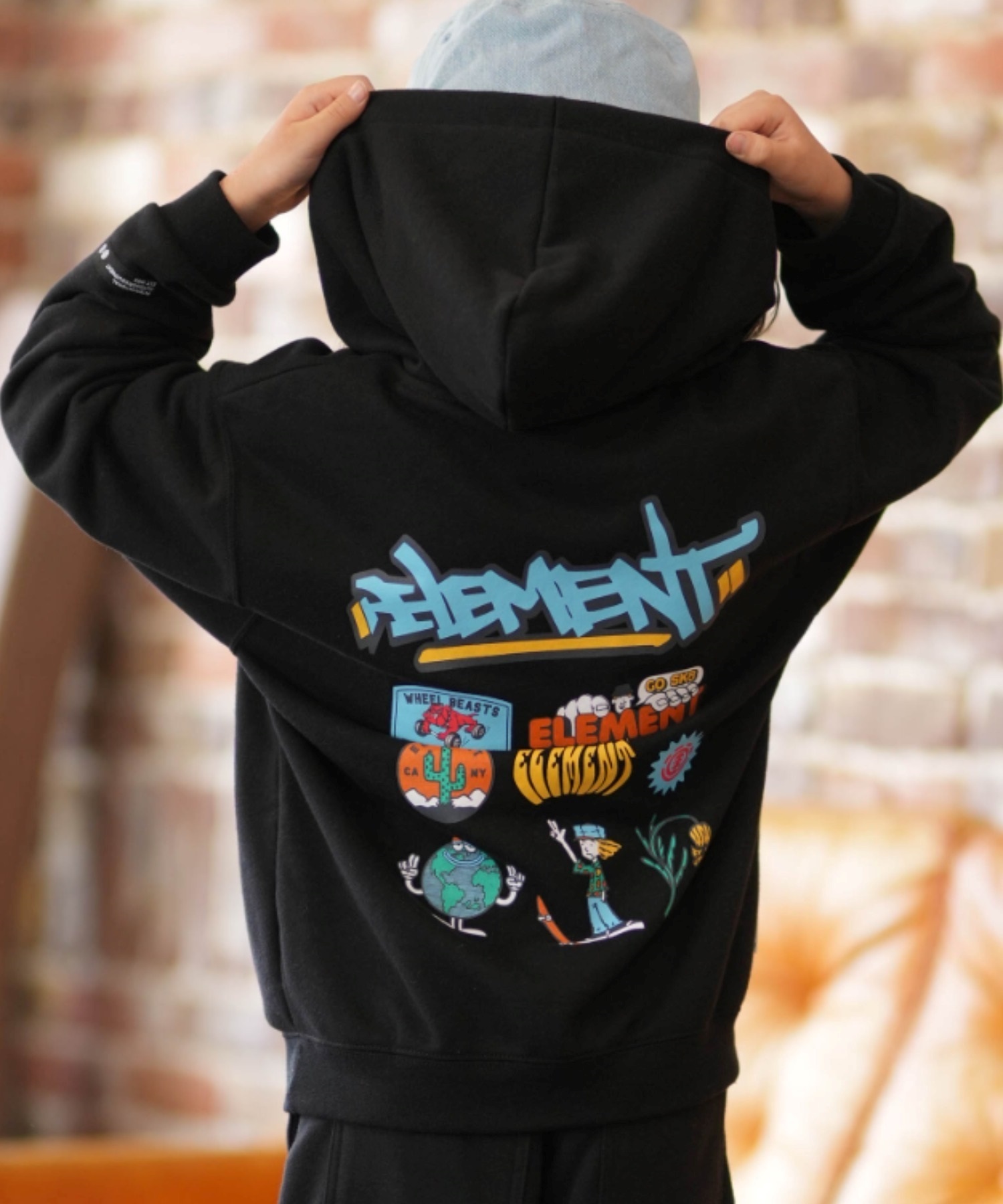 ELEMENT エレメント プルオーバー パーカー キッズ ジュニア バック
