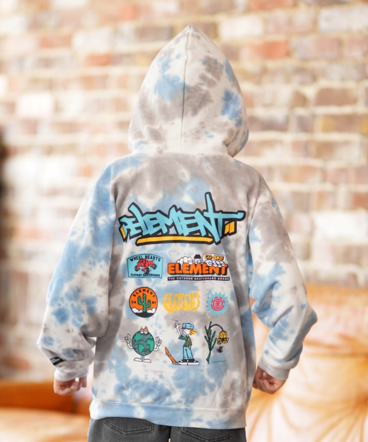 ELEMENT エレメント プルオーバー パーカー キッズ ジュニア バック