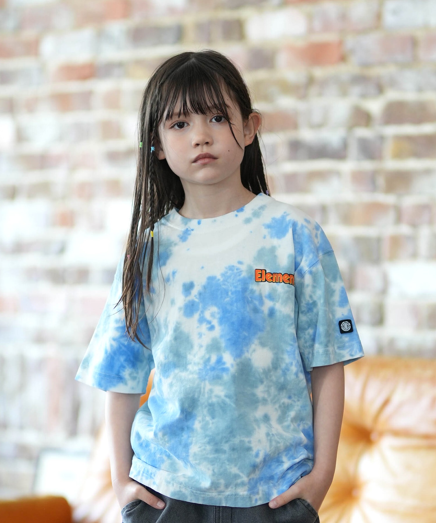 ELEMENT エレメント 半袖 Tシャツ キッズ ジュニア 子供 ロゴ バックプリント BG025254(WHT-130cm)