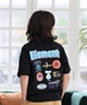 ELEMENT エレメント 半袖 Tシャツ キッズ ジュニア 子供 ロゴ バックプリント BG025254(WHT-130cm)