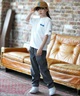 ELEMENT エレメント 半袖 Tシャツ キッズ ジュニア 子供 ロゴ バックプリント BG025254(WHT-130cm)