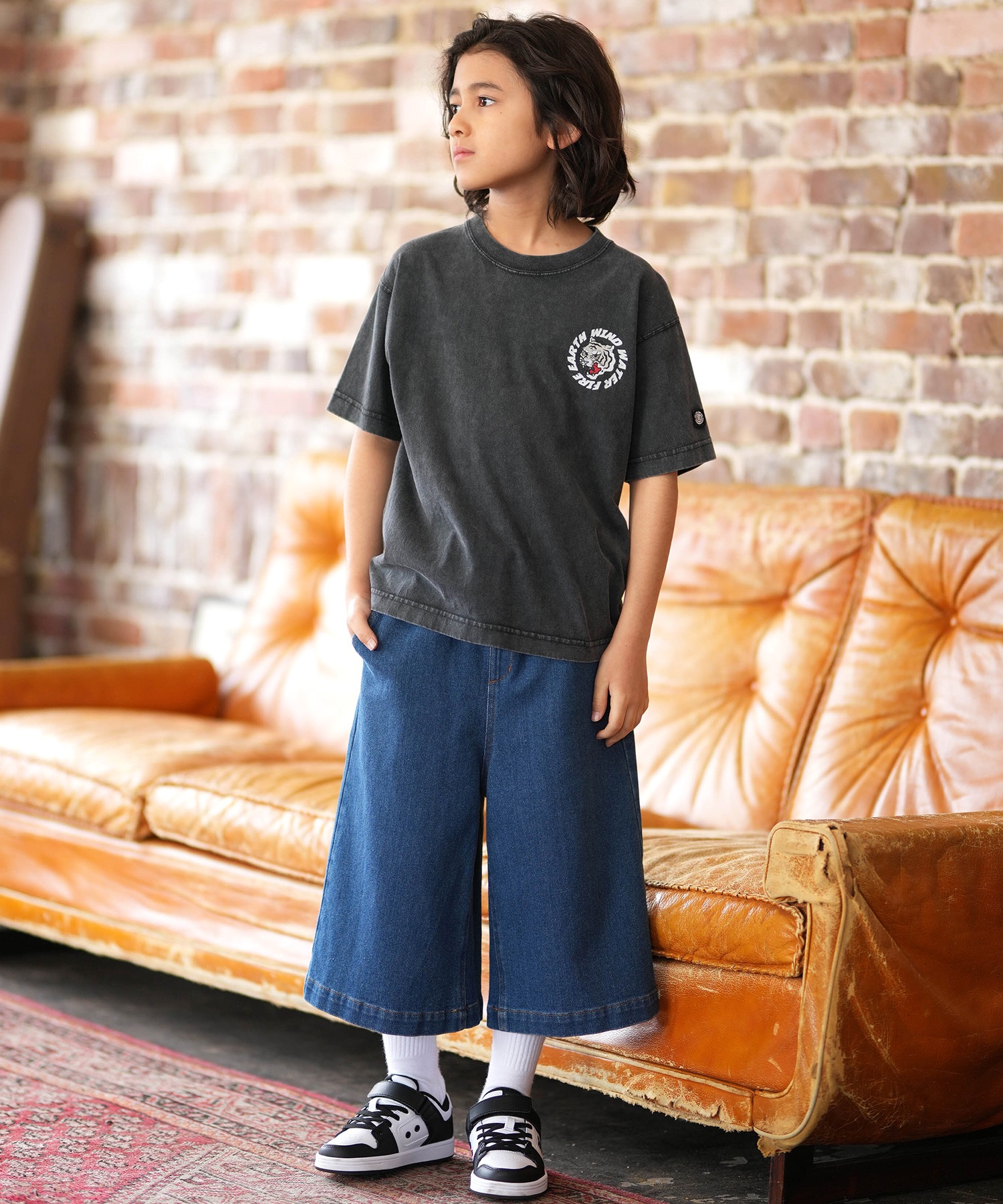 ELEMENT エレメント 半袖 Tシャツ キッズ ジュニア 子供 ロゴ バックプリント BG025258(WHT-130cm)