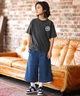 ELEMENT エレメント 半袖 Tシャツ キッズ ジュニア 子供 ロゴ バックプリント BG025258(WHT-130cm)