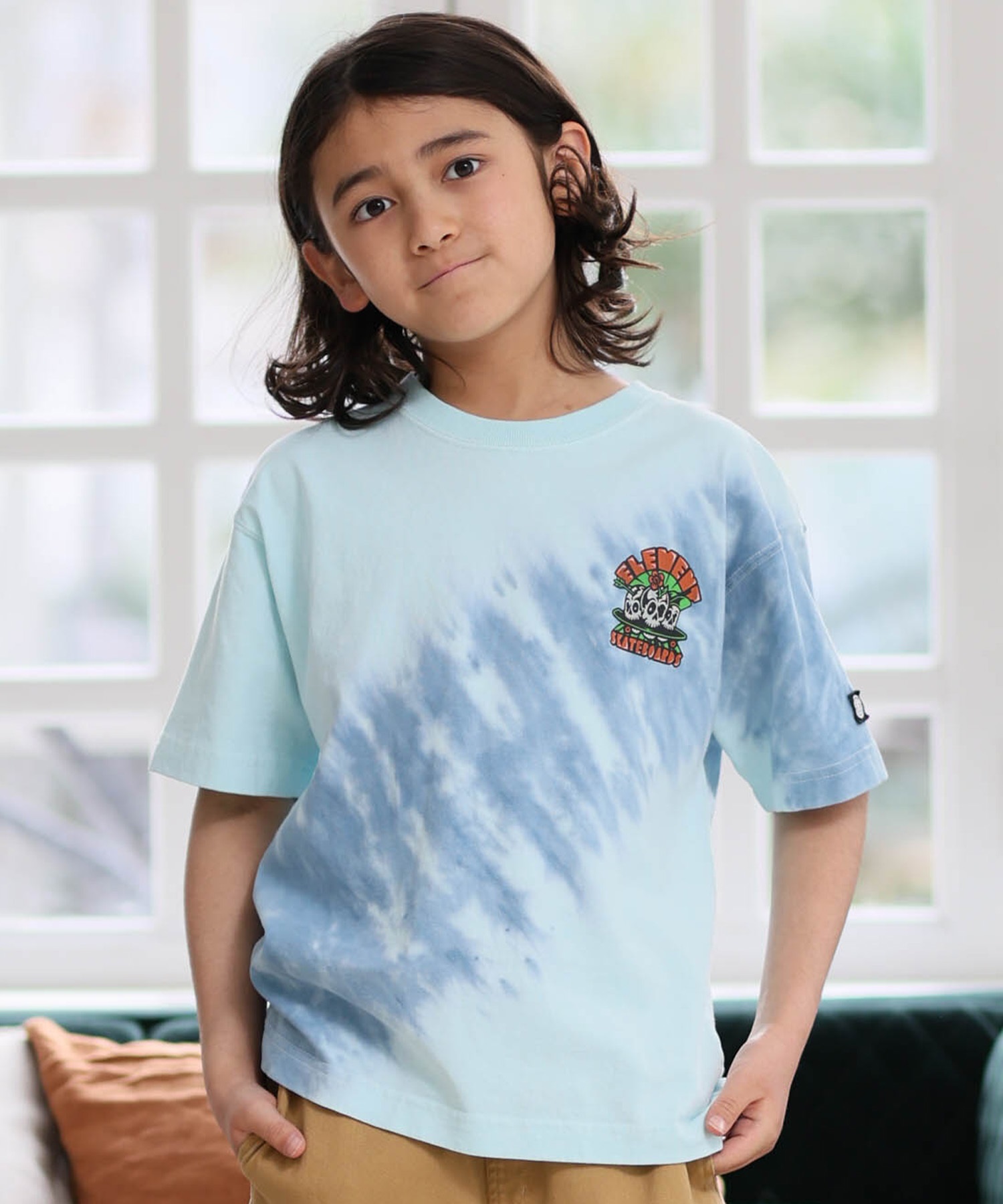 激レア ジェレミースコット フードファイト Tシャツ 半袖総柄 ブルー L 綿 ELEMENT エレメント 半袖 Tシャツ キッズ ジュニア 子供 TIMBER 3 2ND