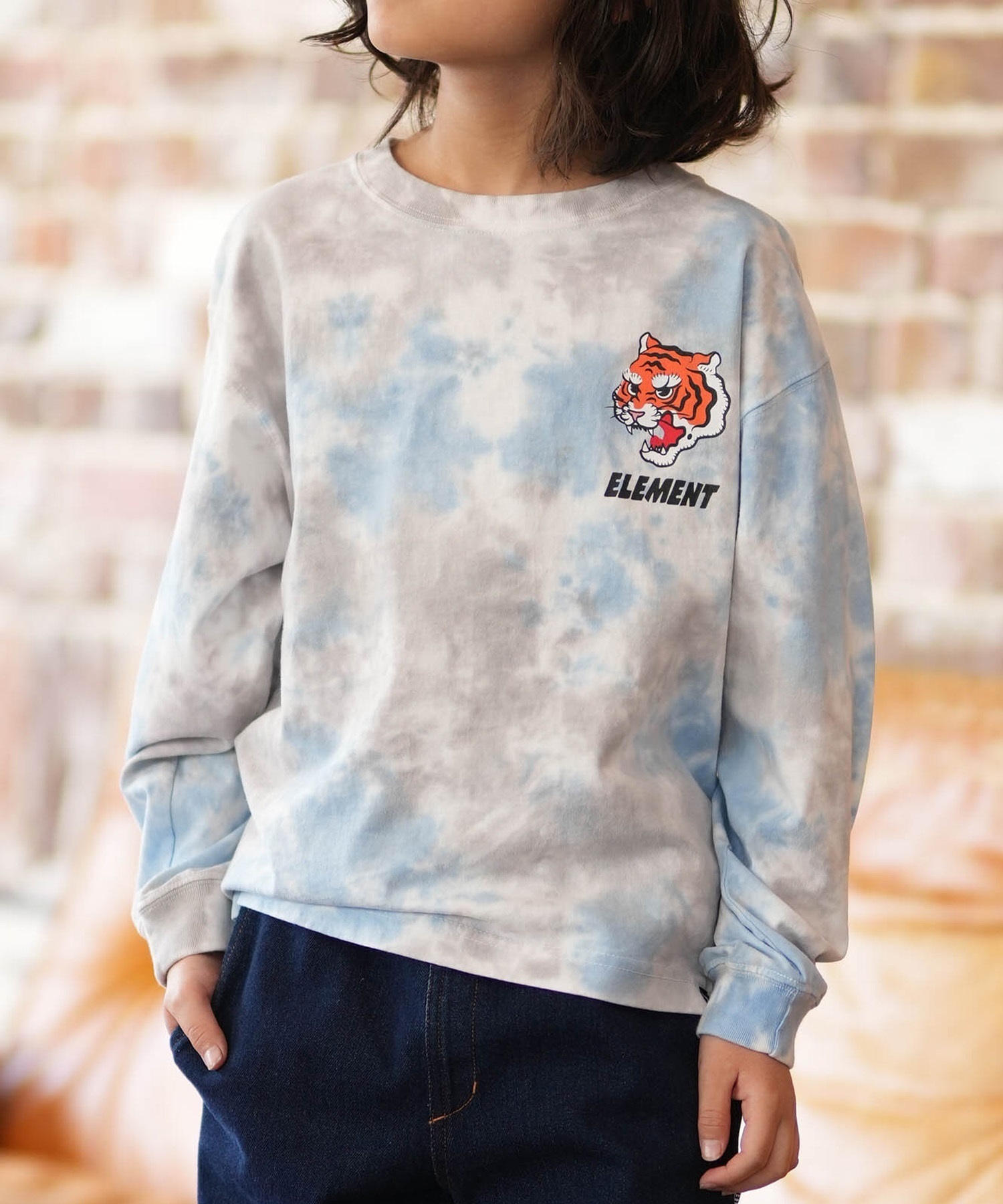 ELEMENT エレメント 長袖 Tシャツ ロンT キッズ ジュニア 子供 DOVE