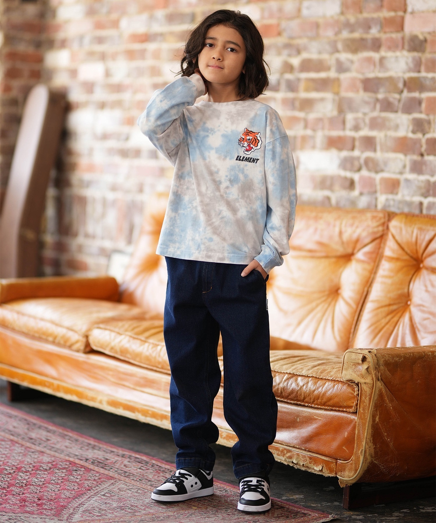 ELEMENT エレメント 長袖 Tシャツ ロンT キッズ ジュニア 子供 DOVE