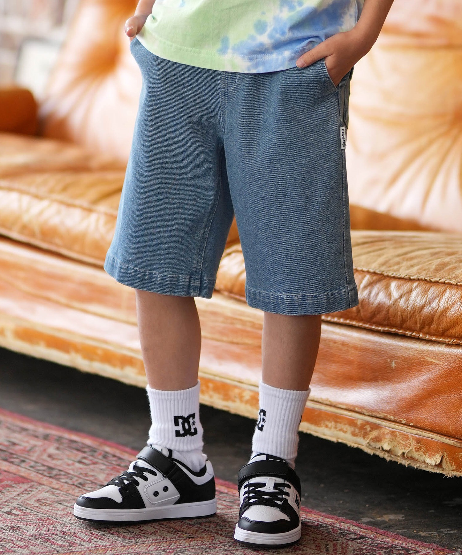 ELEMENT エレメント ショートパンツ ハーフパンツ キッズ ジュニア 子供 ショーツ BG025610(BEG-130cm)