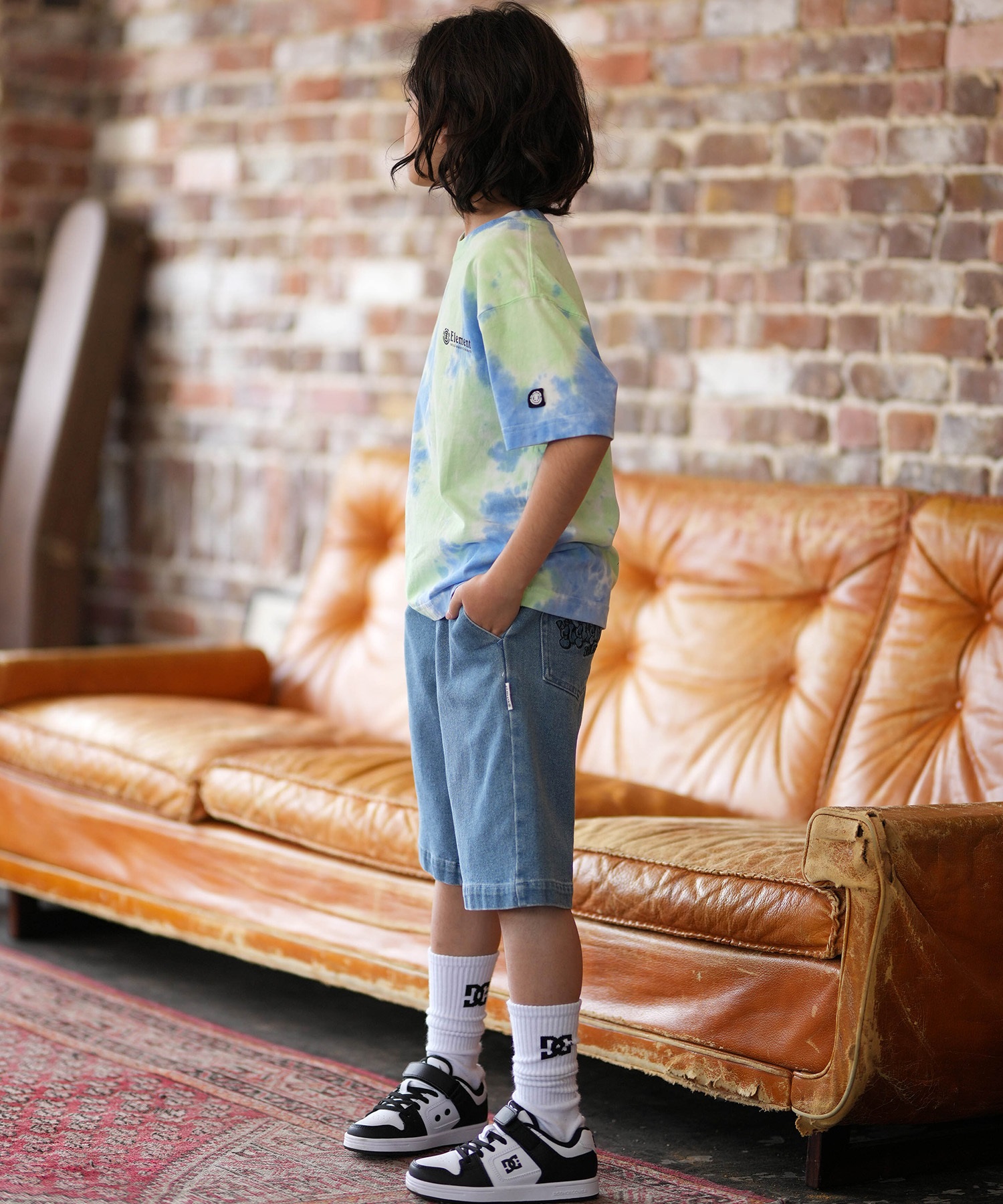 ELEMENT エレメント ショートパンツ ハーフパンツ キッズ ジュニア 子供 ショーツ BG025610(BEG-130cm)