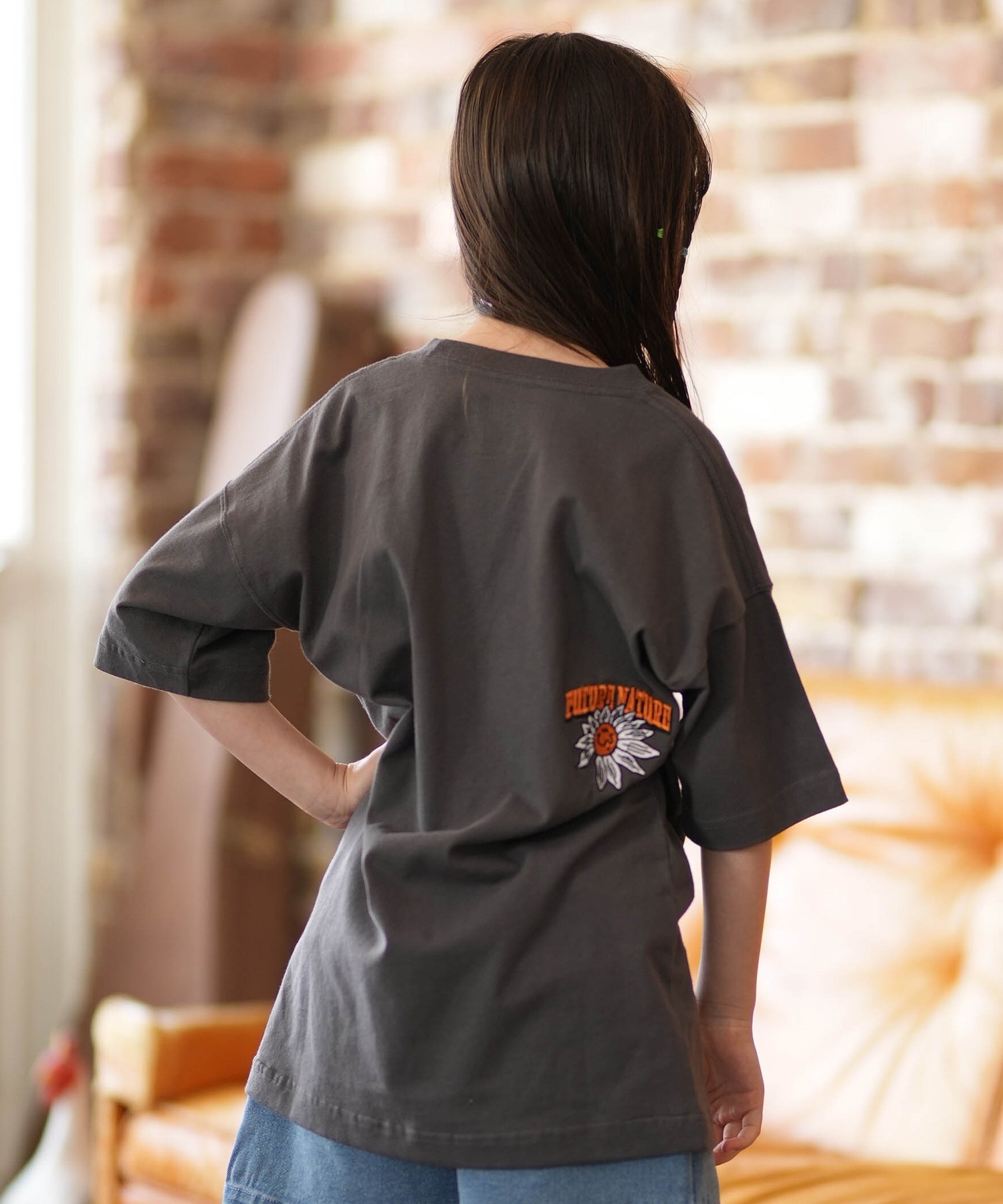 ELEMENT エレメント 半袖 Tシャツ キッズ ジュニア 子供 オーバーサイズ FLOWER SS G BG025P06(BSP-130cm)