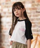 ELEMENT エレメント 半袖 Tシャツ キッズ ジュニア 子供 クロップド丈 ショート丈 RAGLAN WIDE SS G BG025P08(CHA-130cm)