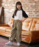ELEMENT エレメント 半袖 Tシャツ キッズ ジュニア 子供 クロップド丈 ショート丈 RAGLAN WIDE SS G BG025P08(CHA-130cm)