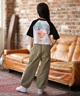 ELEMENT エレメント 半袖 Tシャツ キッズ ジュニア 子供 クロップド丈 ショート丈 RAGLAN WIDE SS G BG025P08(CHA-130cm)