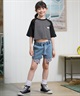 ELEMENT エレメント 半袖 Tシャツ キッズ ジュニア 子供 クロップド丈 ショート丈 RAGLAN WIDE SS G BG025P08(CHA-130cm)