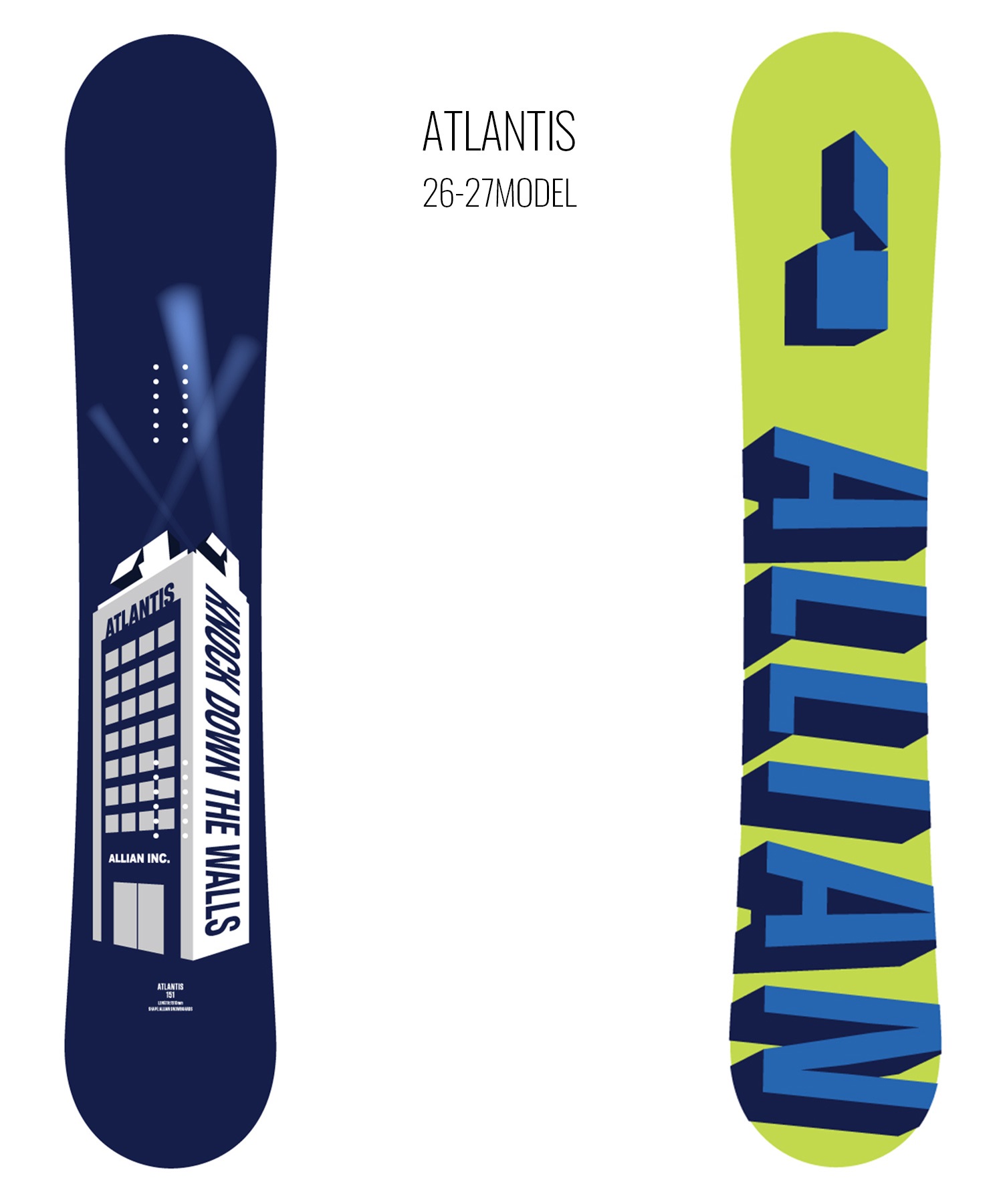 ALLIAN アライアン アトランティス ATLANTIS スノーボード 板 グラトリ