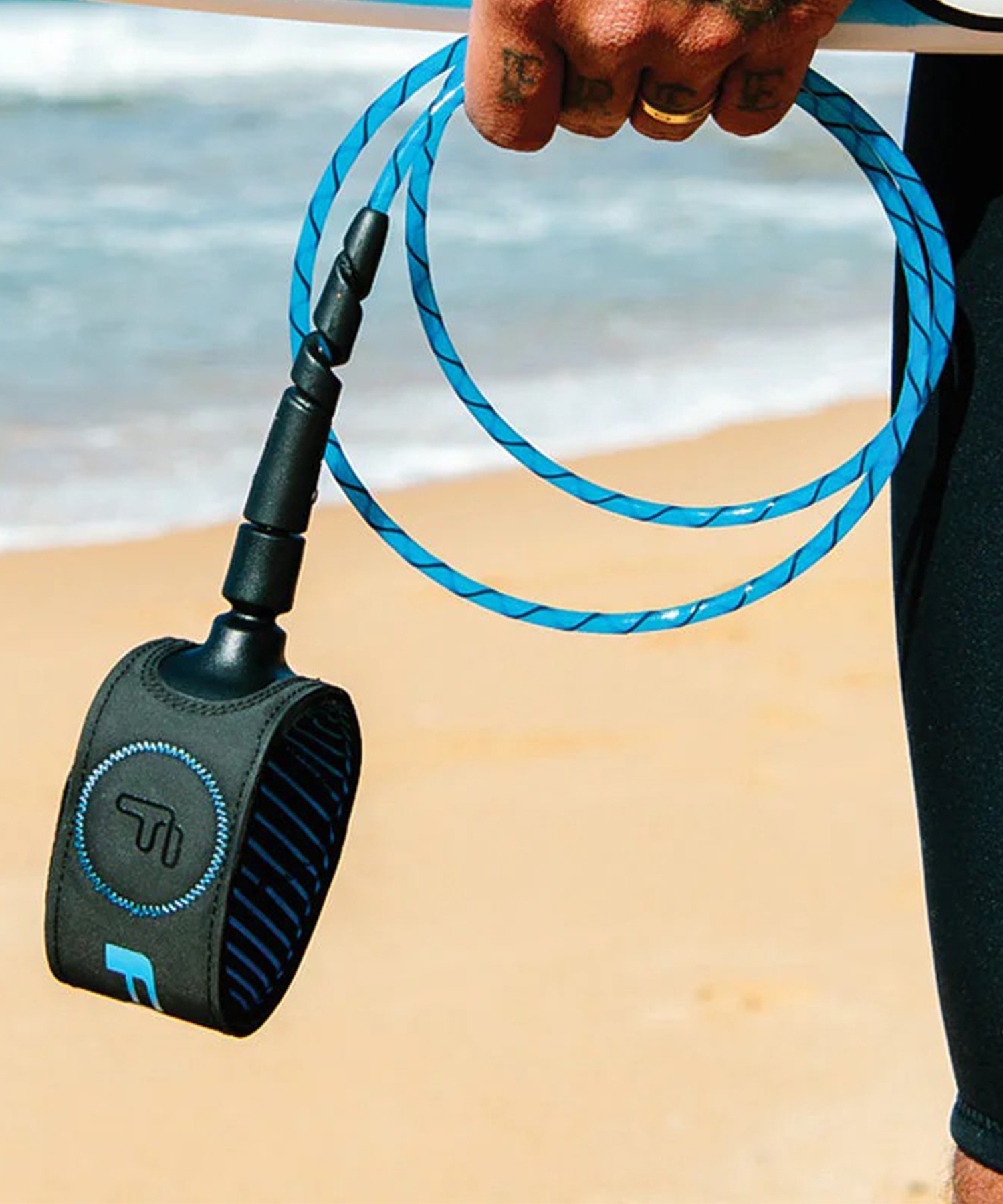 FCS エフシーエス FREEDOM HELIX LEASH - ALL ROUND Tranquil Blue