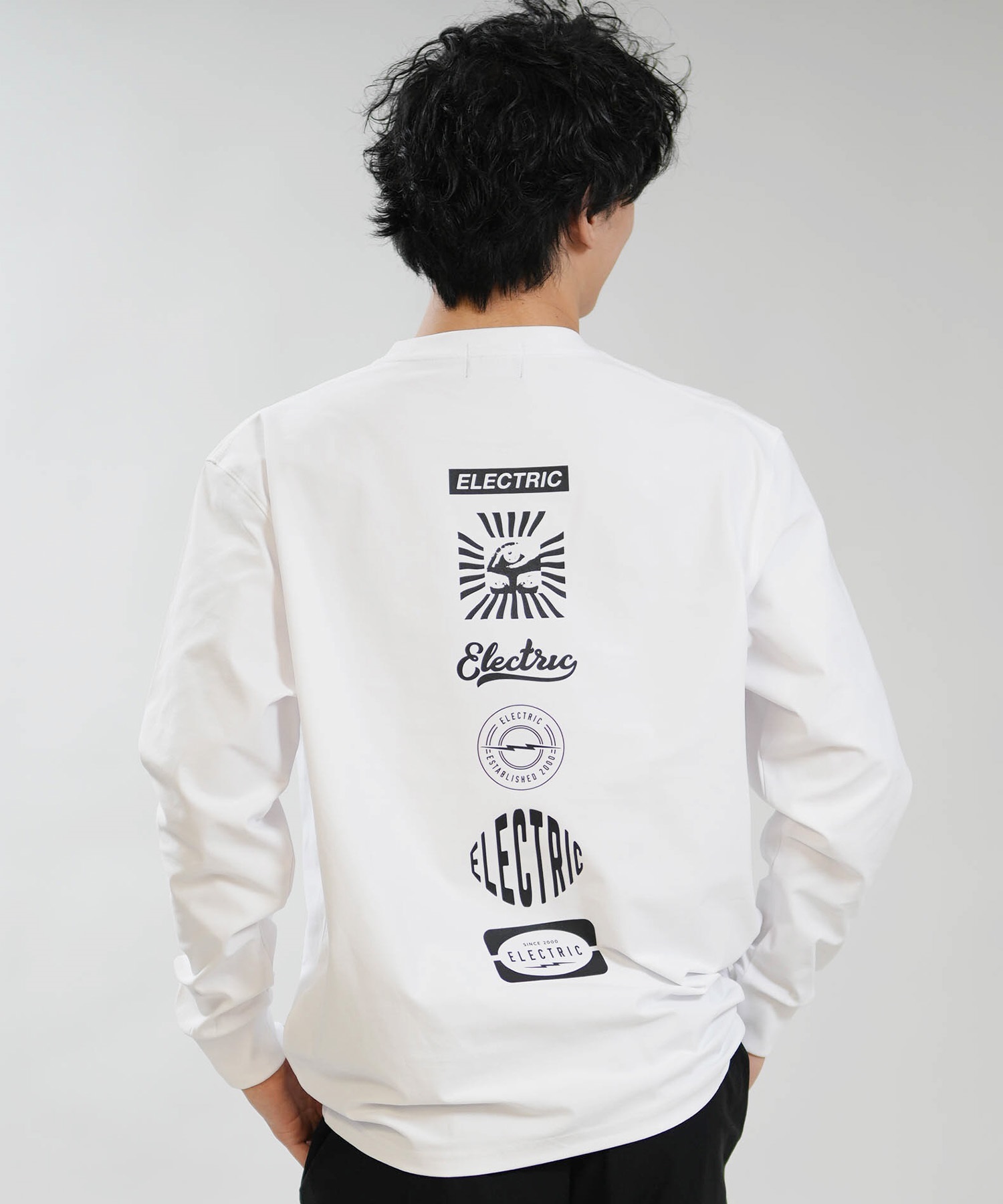 Electric エレクトリック 長袖 Tシャツ ロンT メンズ LOGOS DRY L S