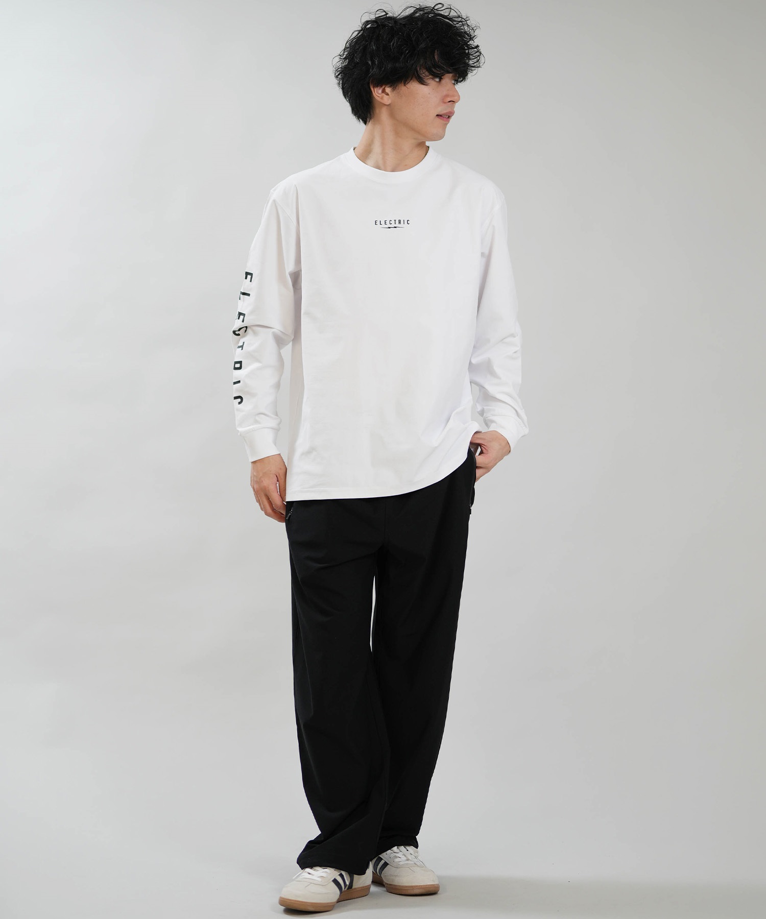 Electric エレクトリック 長袖 Tシャツ ロンT メンズ LOGOS DRY L S