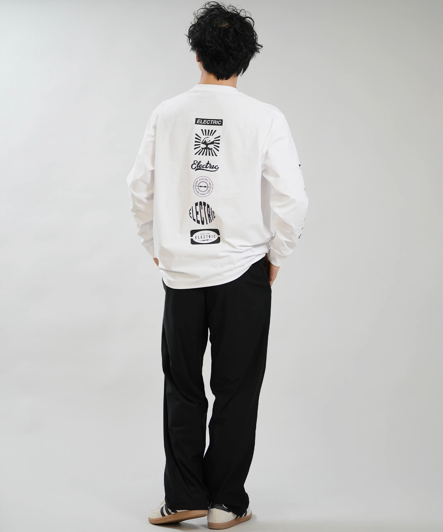 Electric エレクトリック 長袖 Tシャツ ロンT メンズ LOGOS DRY L S