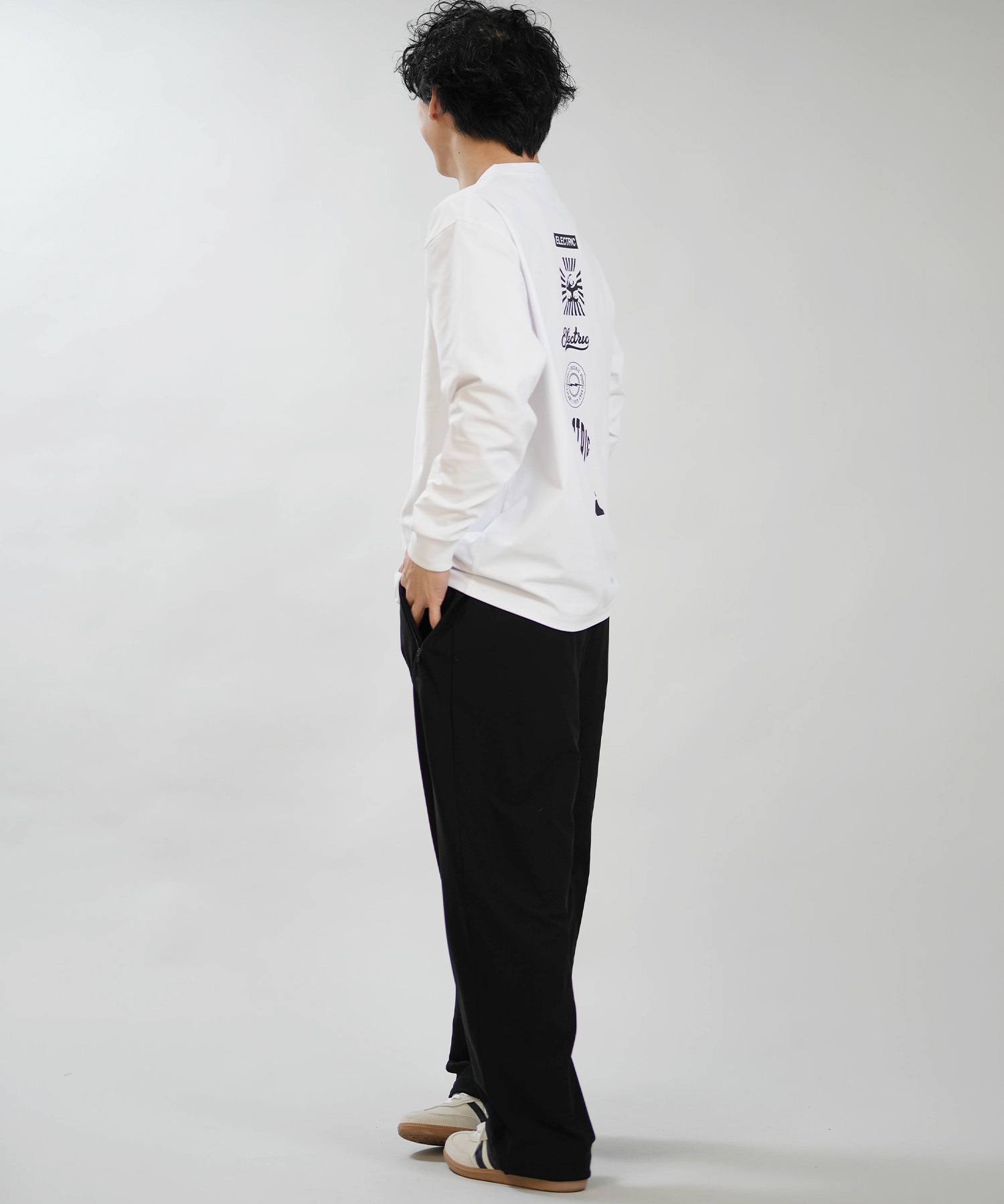 Electric エレクトリック 長袖 Tシャツ ロンT メンズ LOGOS DRY L S