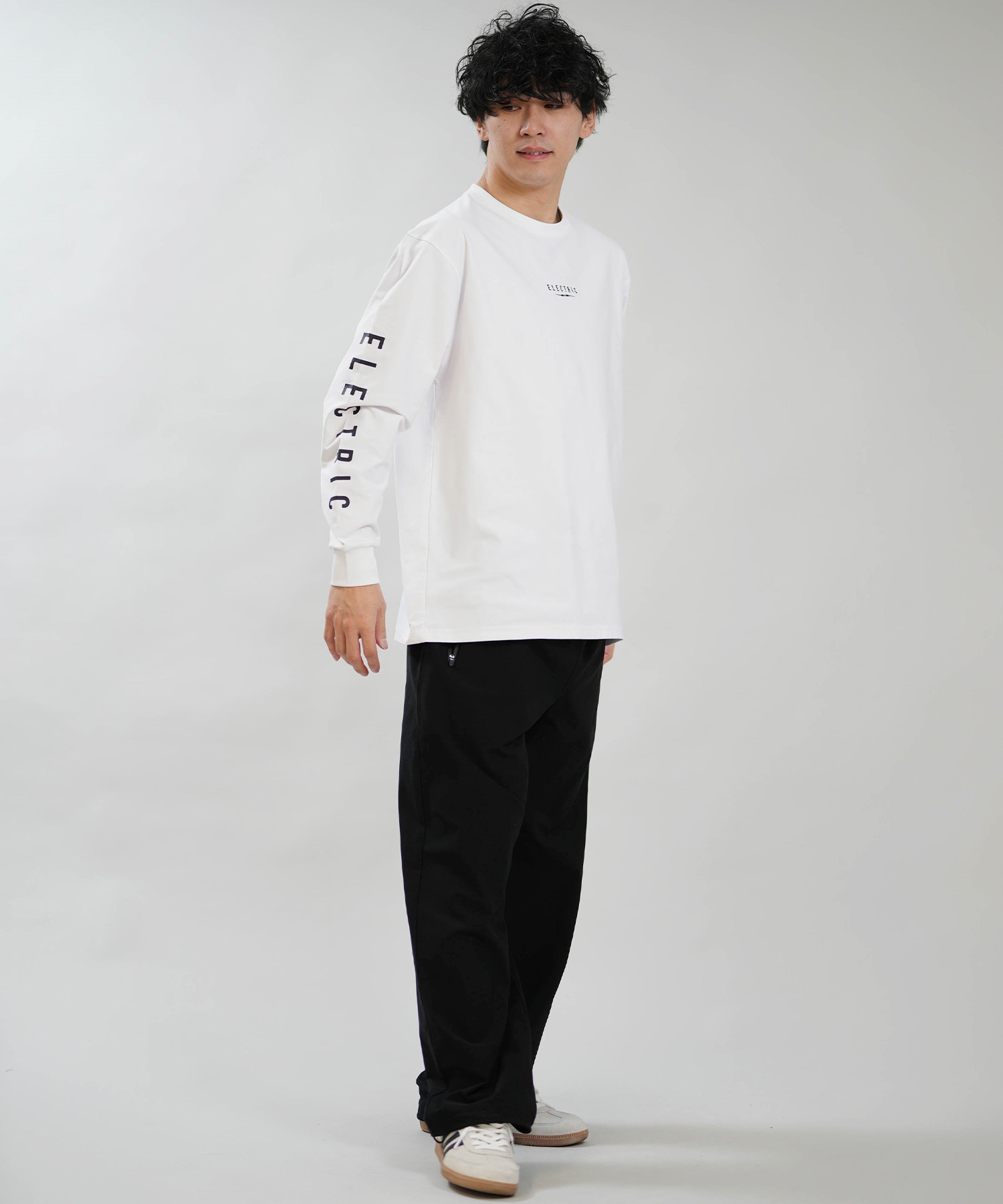 Electric エレクトリック 長袖 Tシャツ ロンT メンズ LOGOS DRY L S