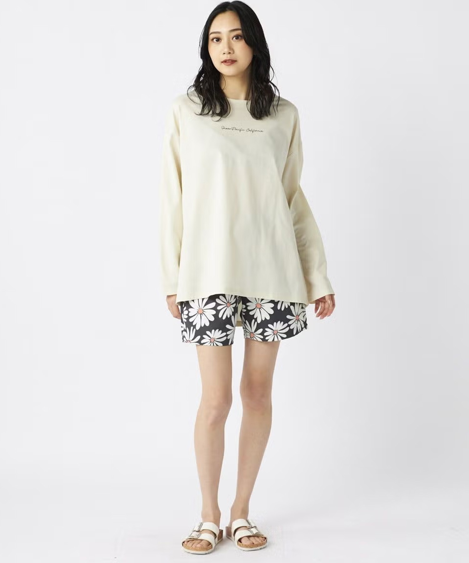 OP オーシャンパシフィック 水着 ラッシュガード 長袖 Tシャツ ロンT