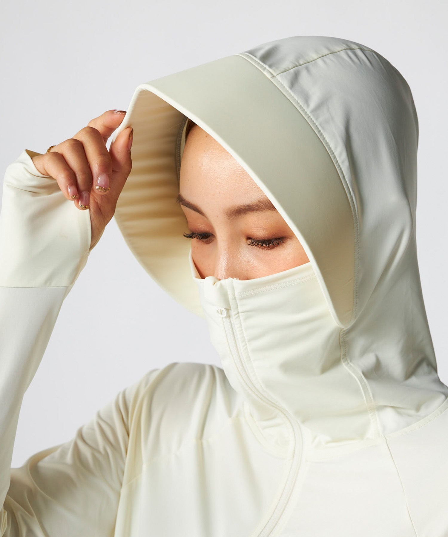 OP オーシャンパシフィック 水着 ラッシュガード ジップアップ