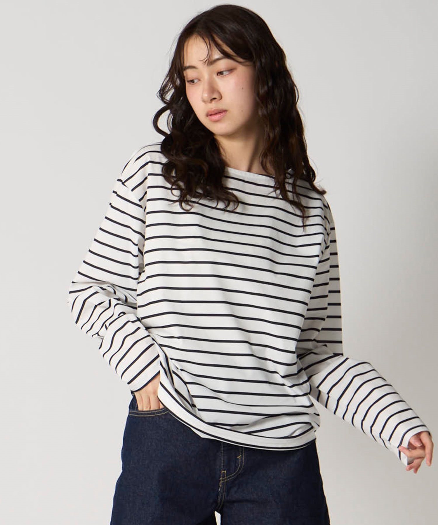 OP オーシャンパシフィック 水着 ラッシュガード 長袖 Tシャツ ロンT