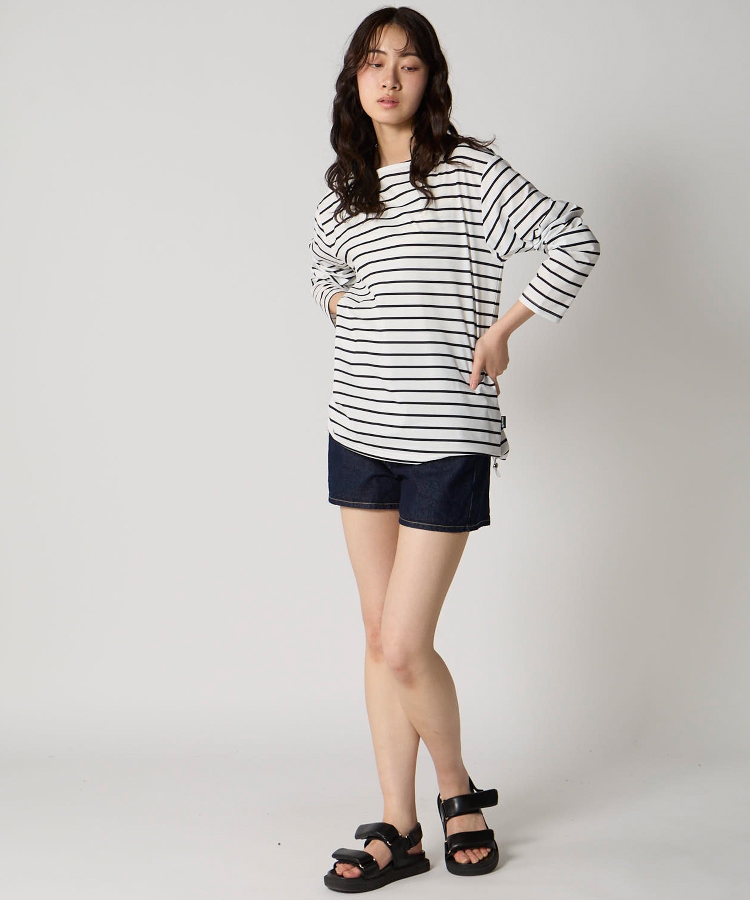 OP オーシャンパシフィック 水着 ラッシュガード 長袖 Tシャツ ロンT