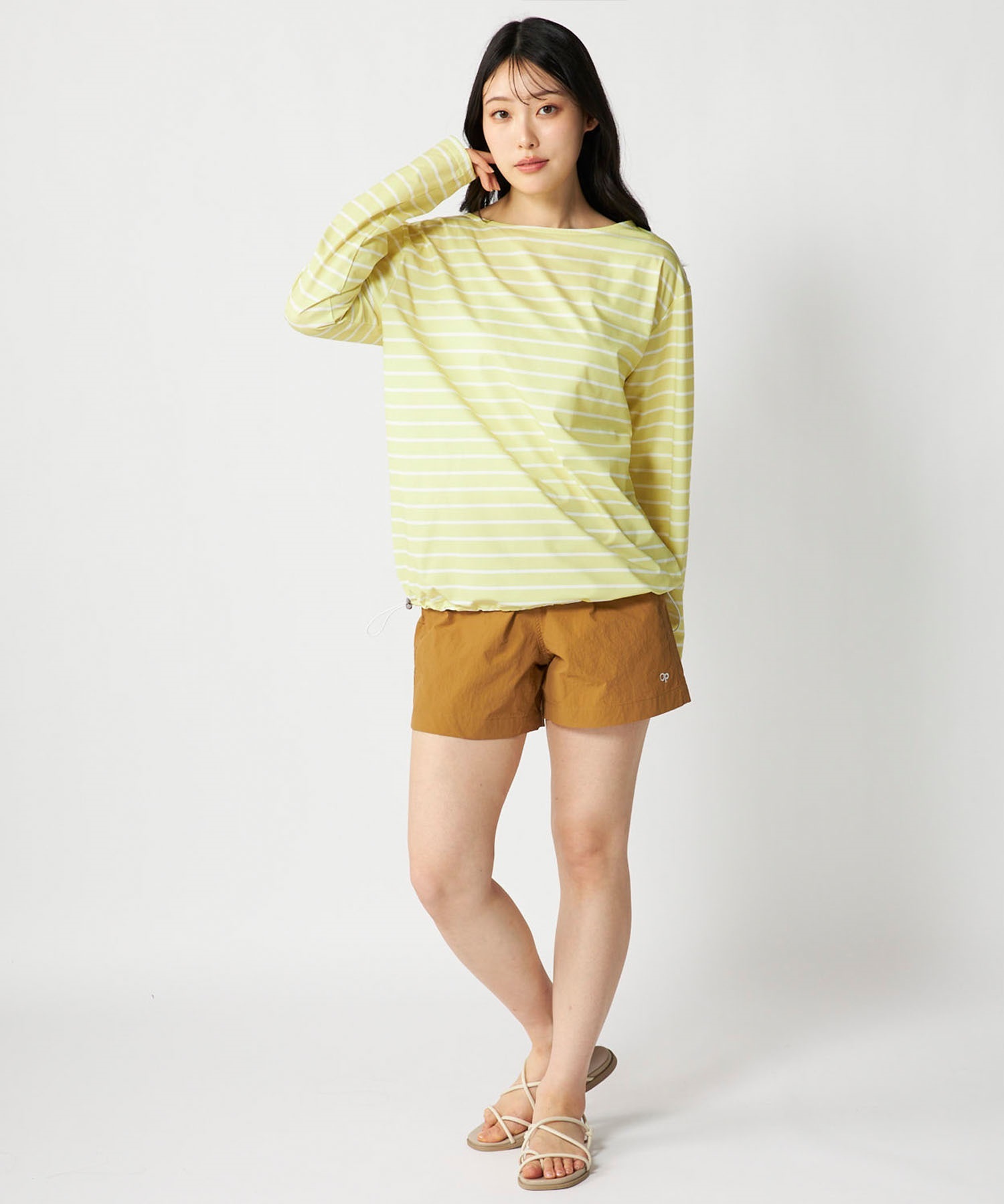 OP オーシャンパシフィック 水着 ラッシュガード 長袖 Tシャツ ロンT