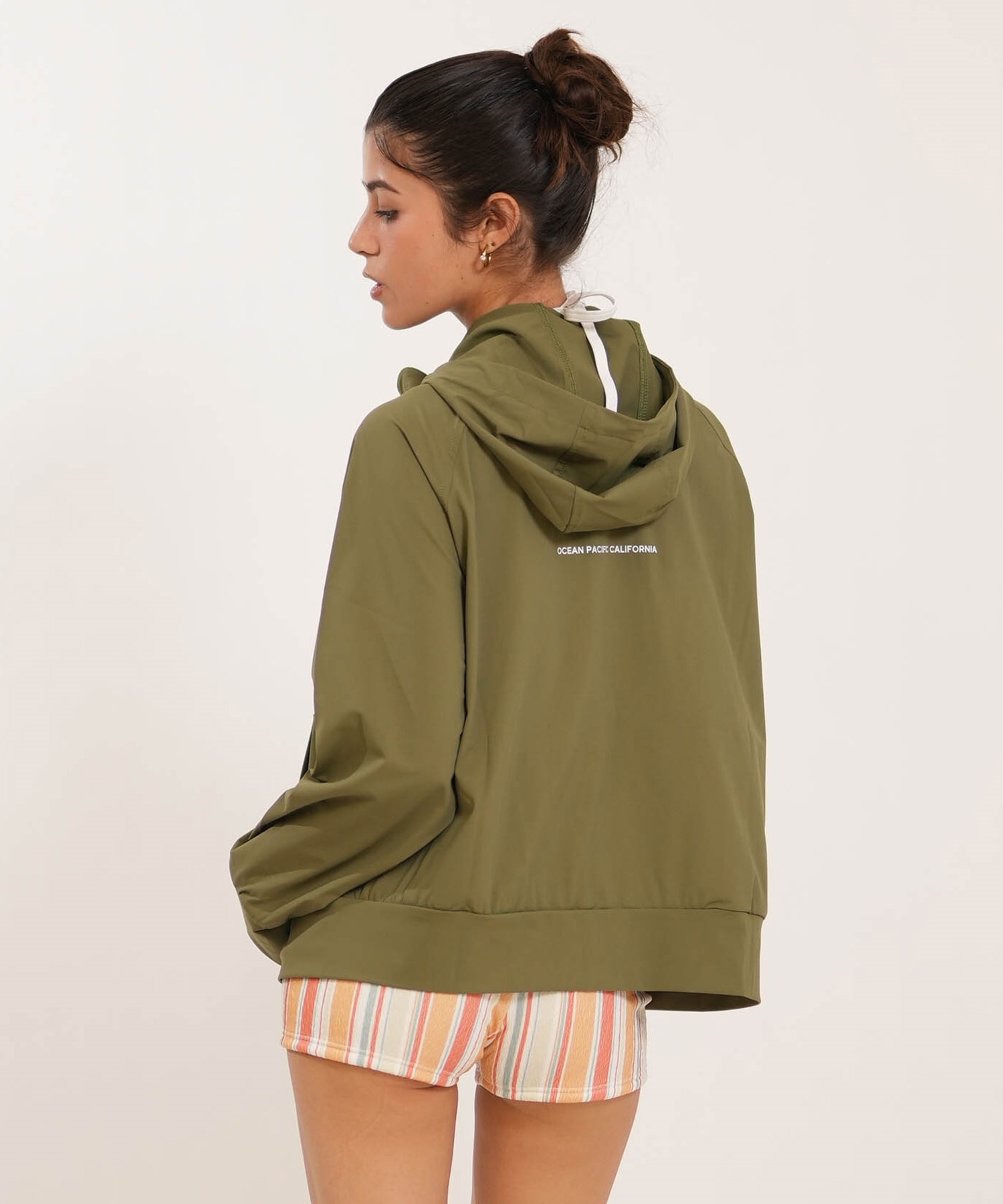 OP オーシャンパシフィック 水着 ラッシュガード ジップアップ