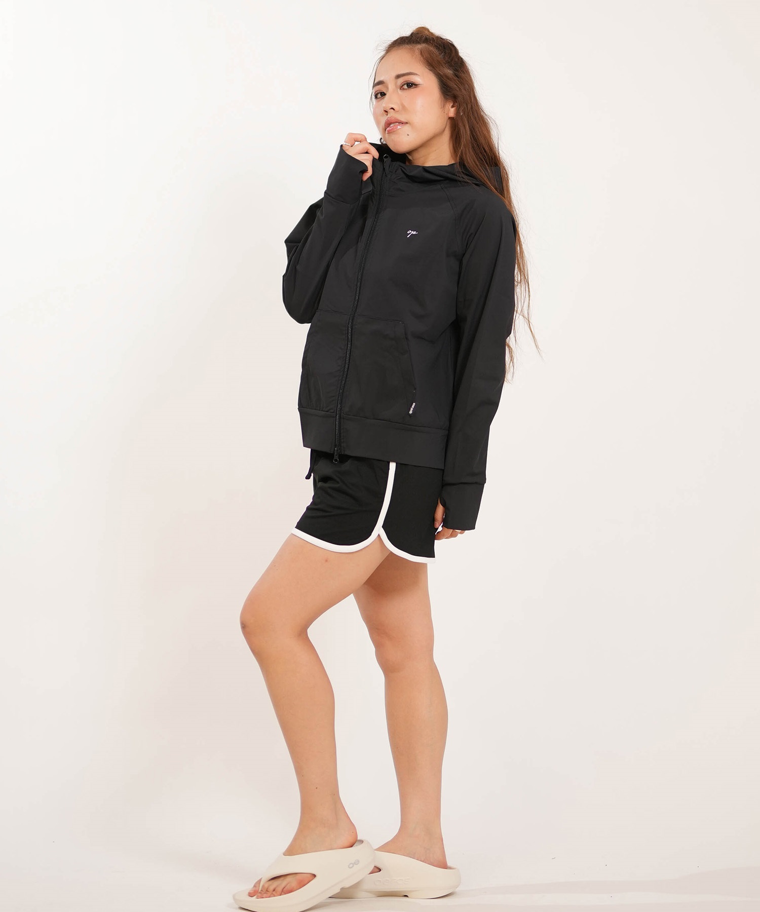 OP オーシャンパシフィック 水着 ラッシュガード ジップアップ