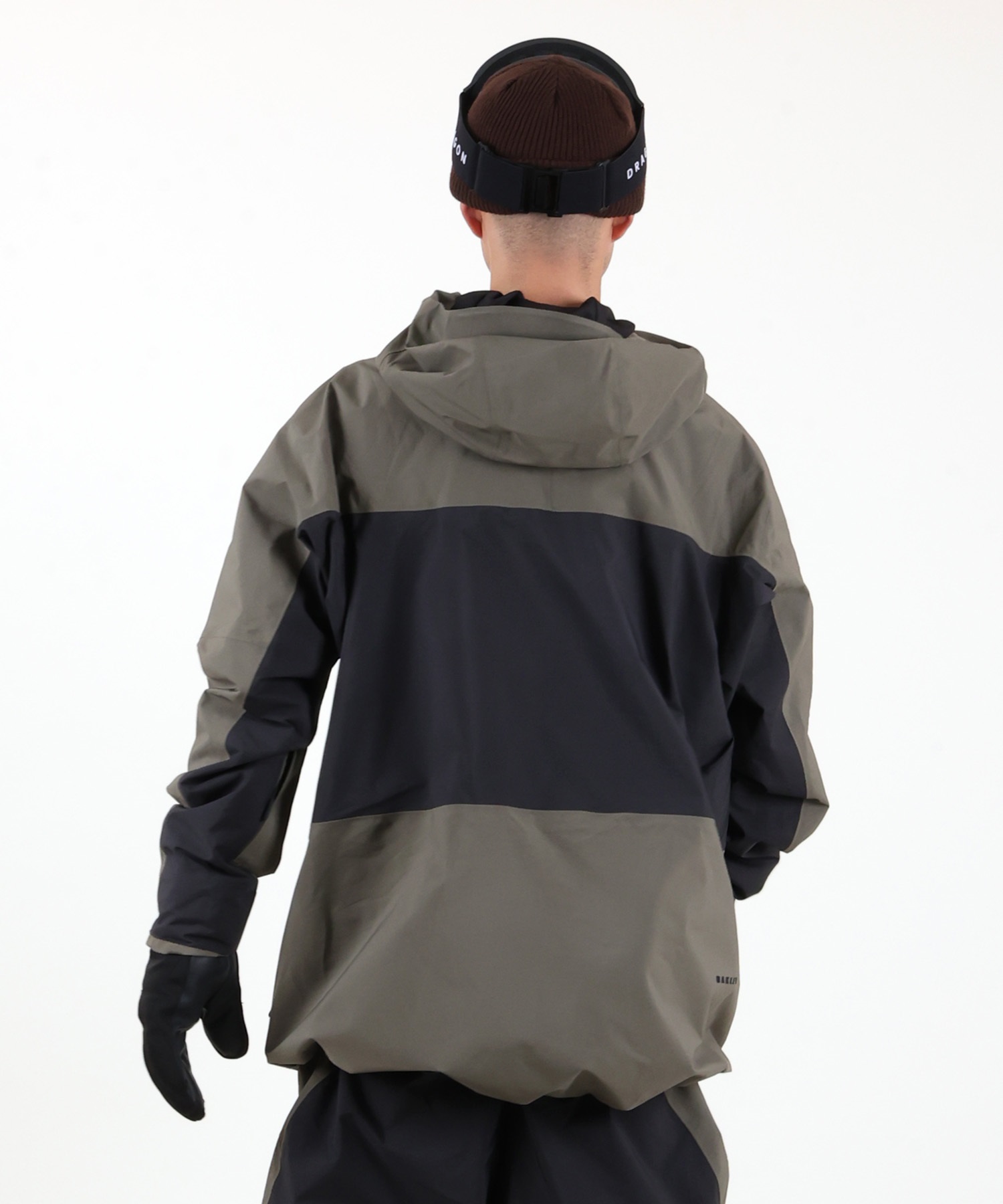 OAKLEY スノーボードジャケット 黒/グレー OAKLEY オークリー バルフェイス ゴアテックスジャケット BALDFACE