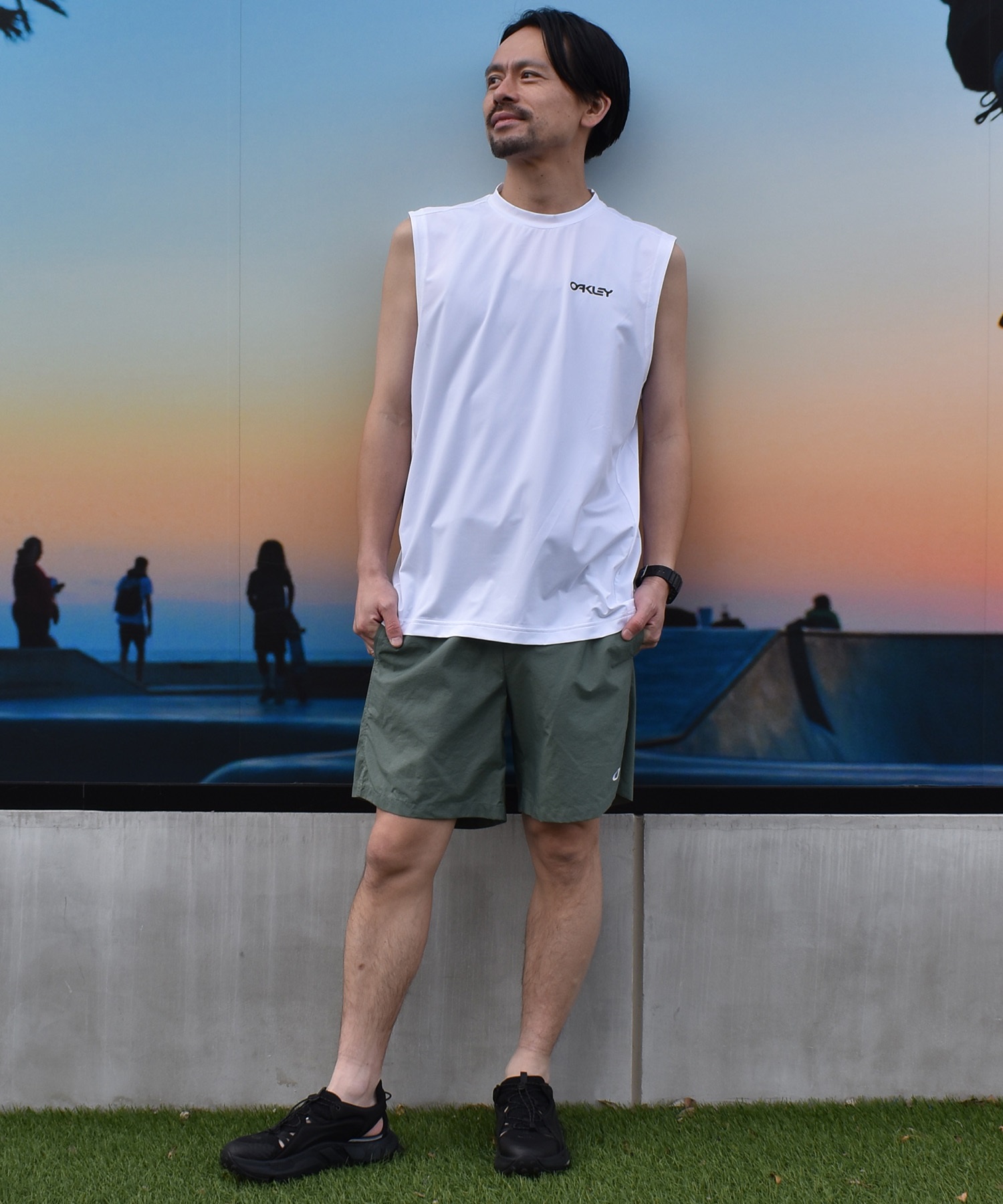 OAKLEY オークリー 水着 ラッシュガード タンクトップ メンズ RASH NS