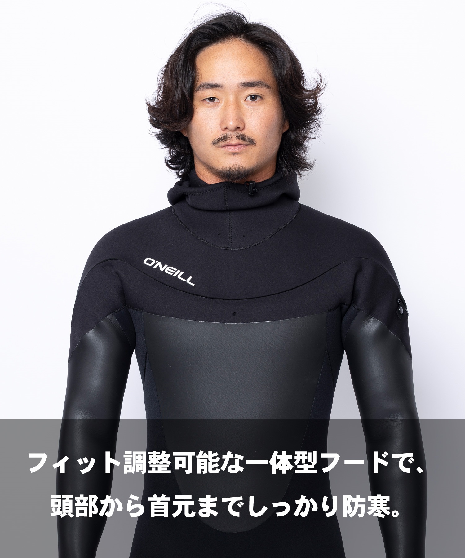 ONEILL オニール ロングチェストジップ MR SD HOOD MFW-607A6 ウェット