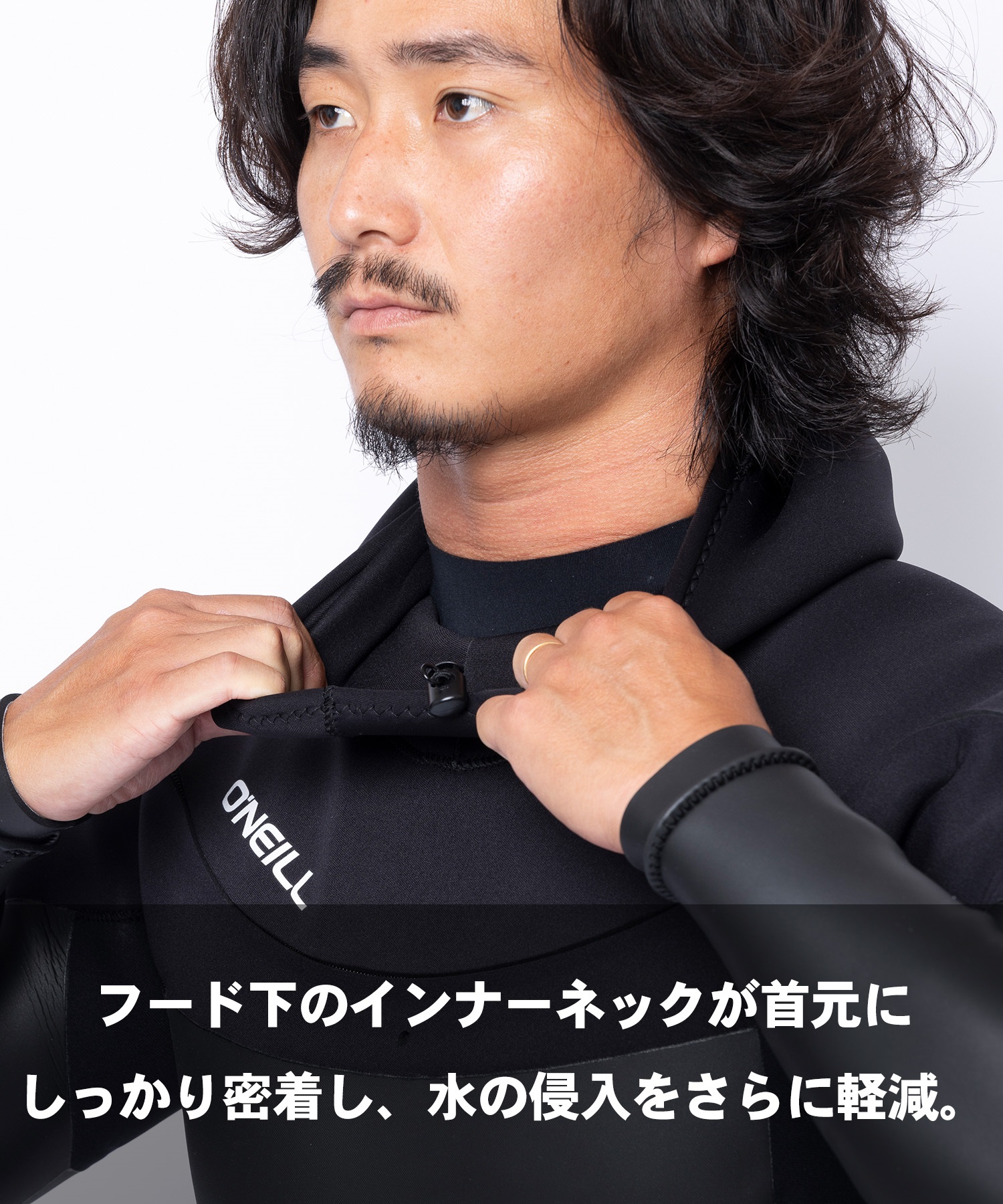 W*r様 オニール ロングチェストジップ セミドライ ウェットスーツ！M～ML・ ONEILL オニール ロングチェストジップ MR SD HOOD MFW-607A6 ウェット