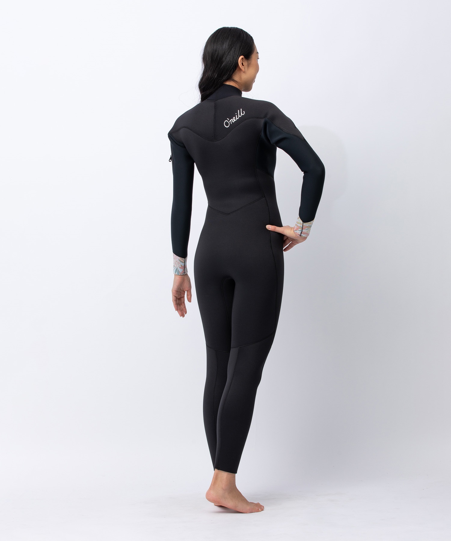 ONEILL オニール チェストジップ ムラサキ MSS-626A6 ウェットスーツ フルスーツ レディース(BK/DL-M)