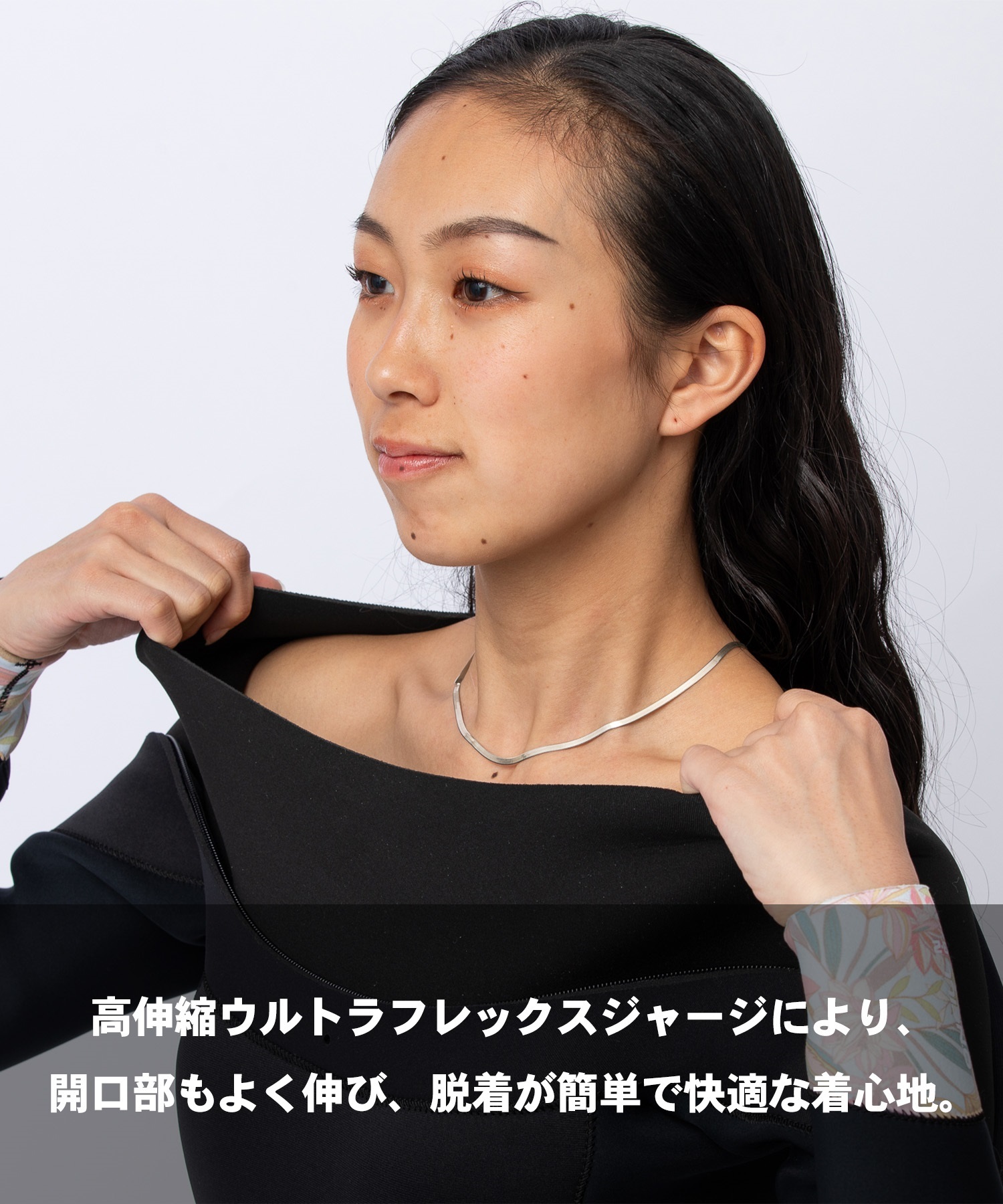 ONEILL オニール チェストジップ ムラサキ MSS-626A6 ウェットスーツ フルスーツ レディース(BK/DL-M)