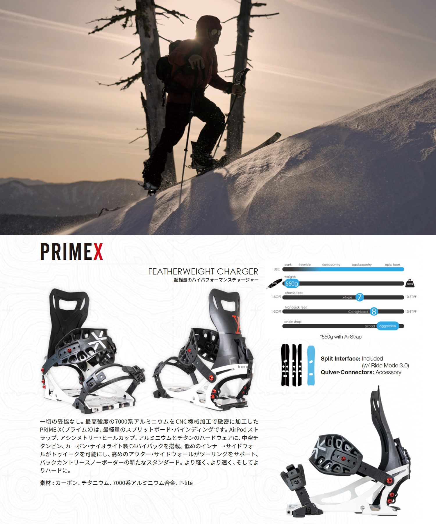 KARAKORAM カラコラム プライムエックス PRIME-X スノーボード