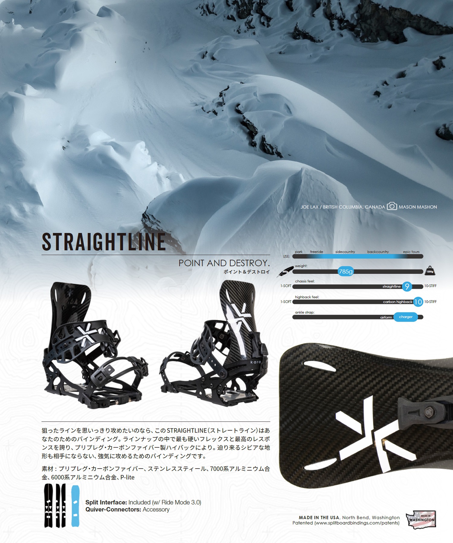 KARAKORAM カラコラム ストレートライン STRAIGHTLINE スノーボード
