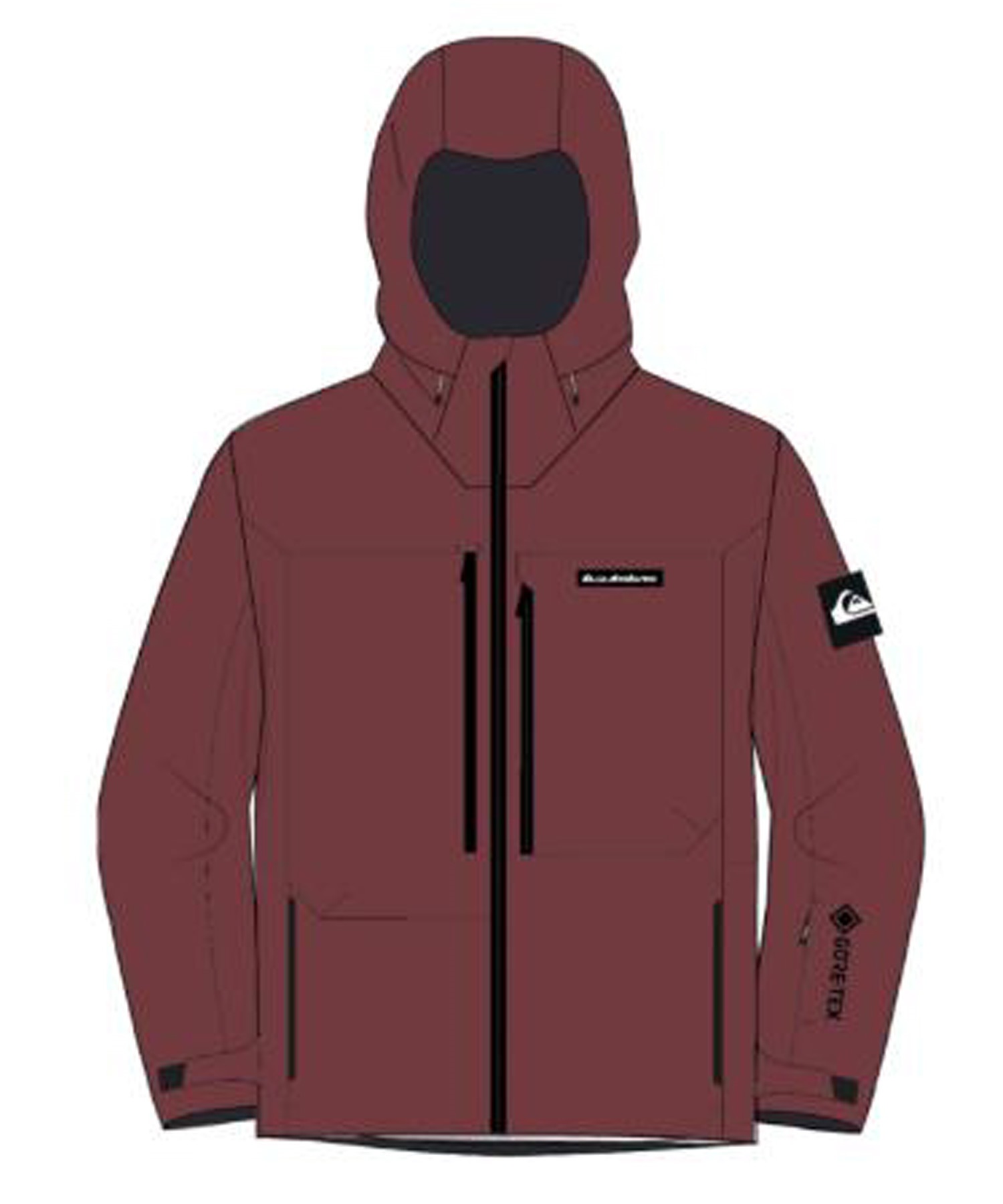 ゆっきー様限定　Quiksilver スノーボードジャケット L レッド QUIKSILVER クイックシルバー ハイライン プロ スリーエル ゴアテック